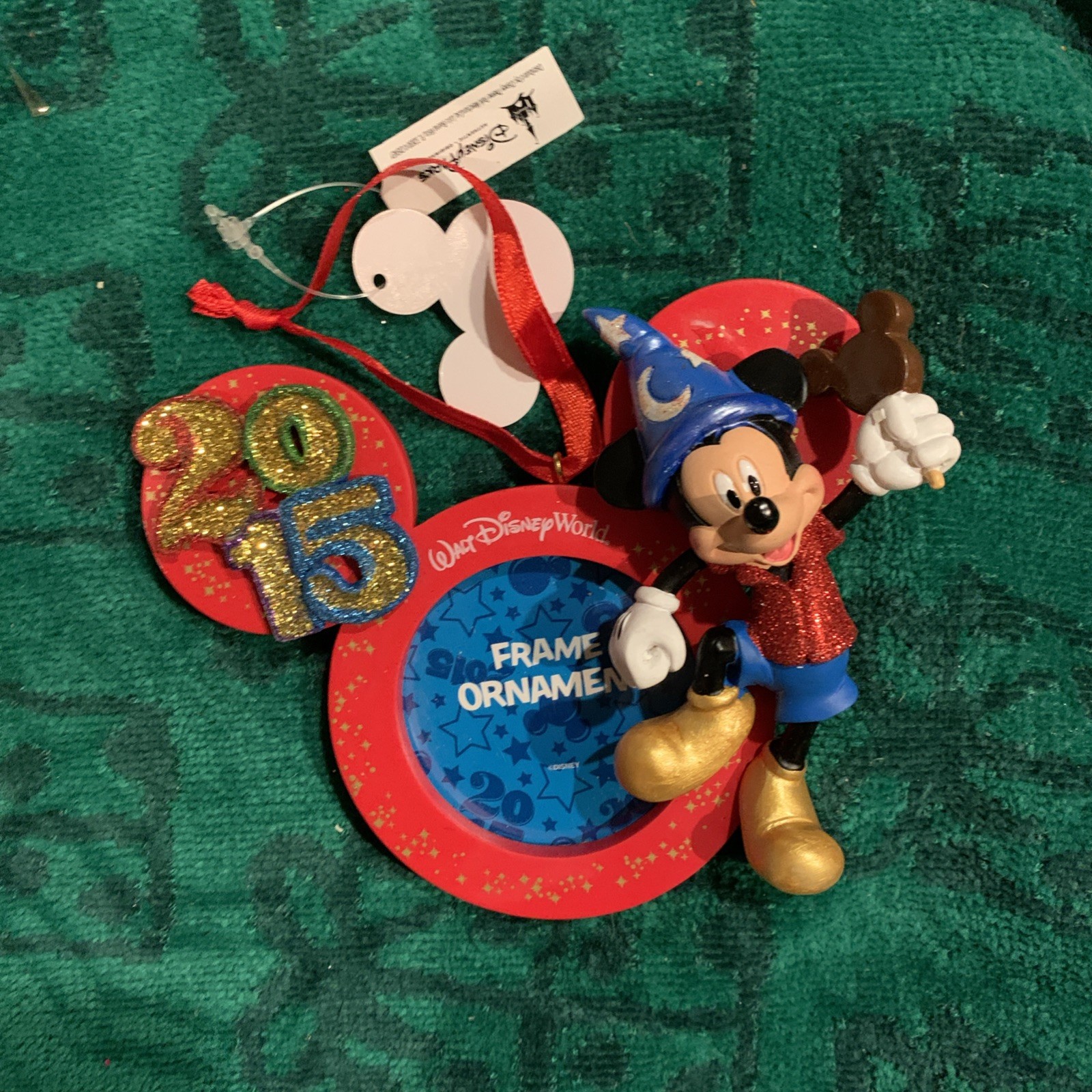 Mickey Mouse Fantasia Sorcerer\'s Apprentice Walt Disney 3x3 Inch Picture Frame