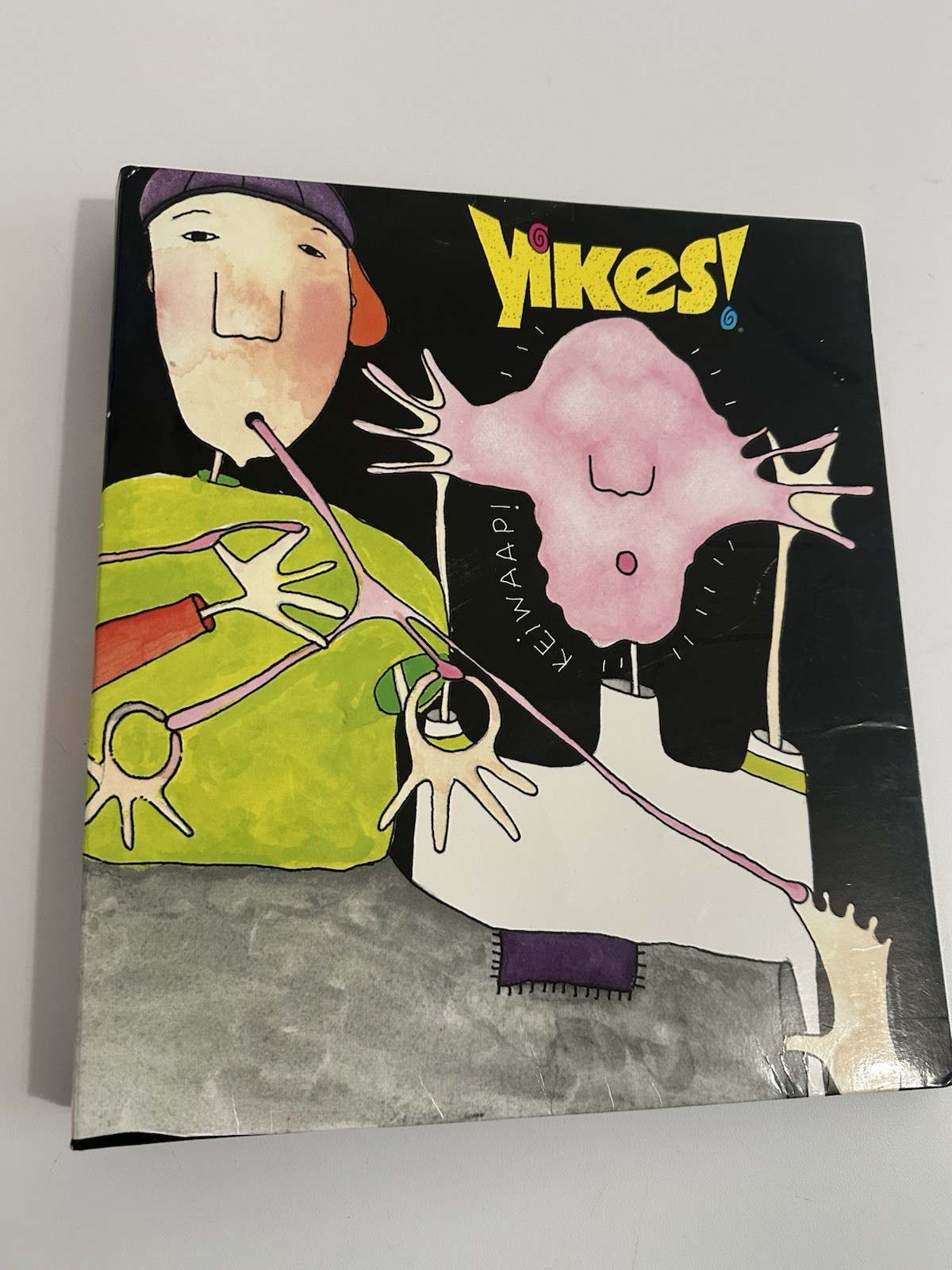 RARE Vintage 90s Yikes School Folder Bubble Gum Art School Supplies Berol