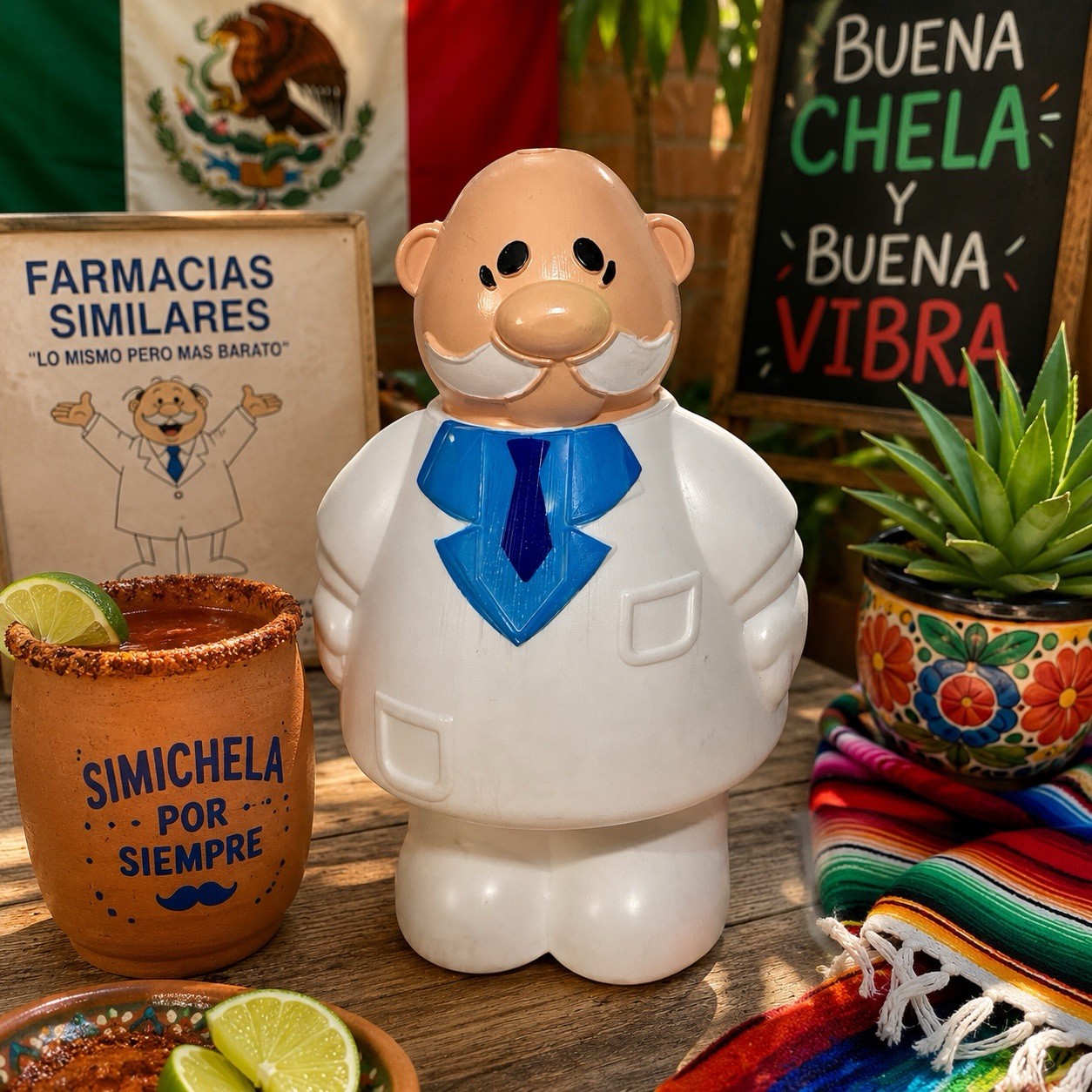 Dr Simi Cup Water Jug Simichela Vaso Michelada 40 Oz Farmacias Similares