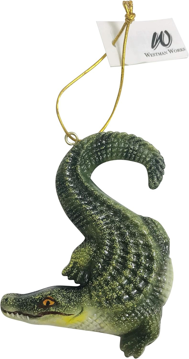 Alligator Ornament Christmas Tree Decoration Polyresin Gator 4 Inch