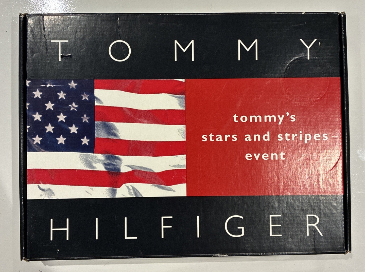 RARE Tommy Hilfiger American Flag Vintage 1997 Cotton Bunting Annin Co Made