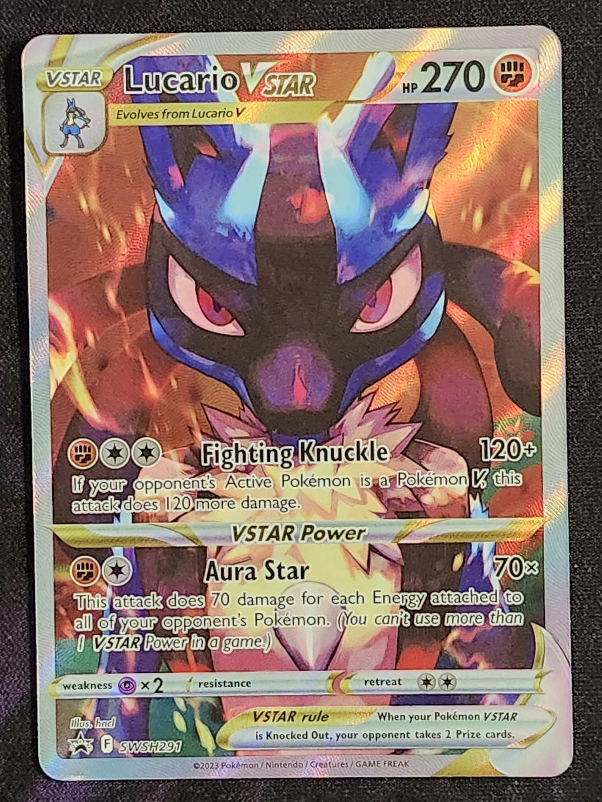 Pokemon Lucario VSTAR SWSH291 Black Star Promo BSP