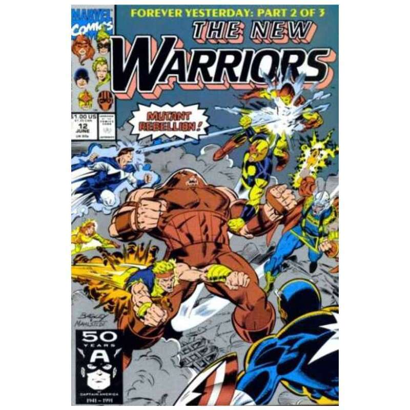 New Warriors (1990 series) #12 in Near Mint condition. Marvel comics [s]
