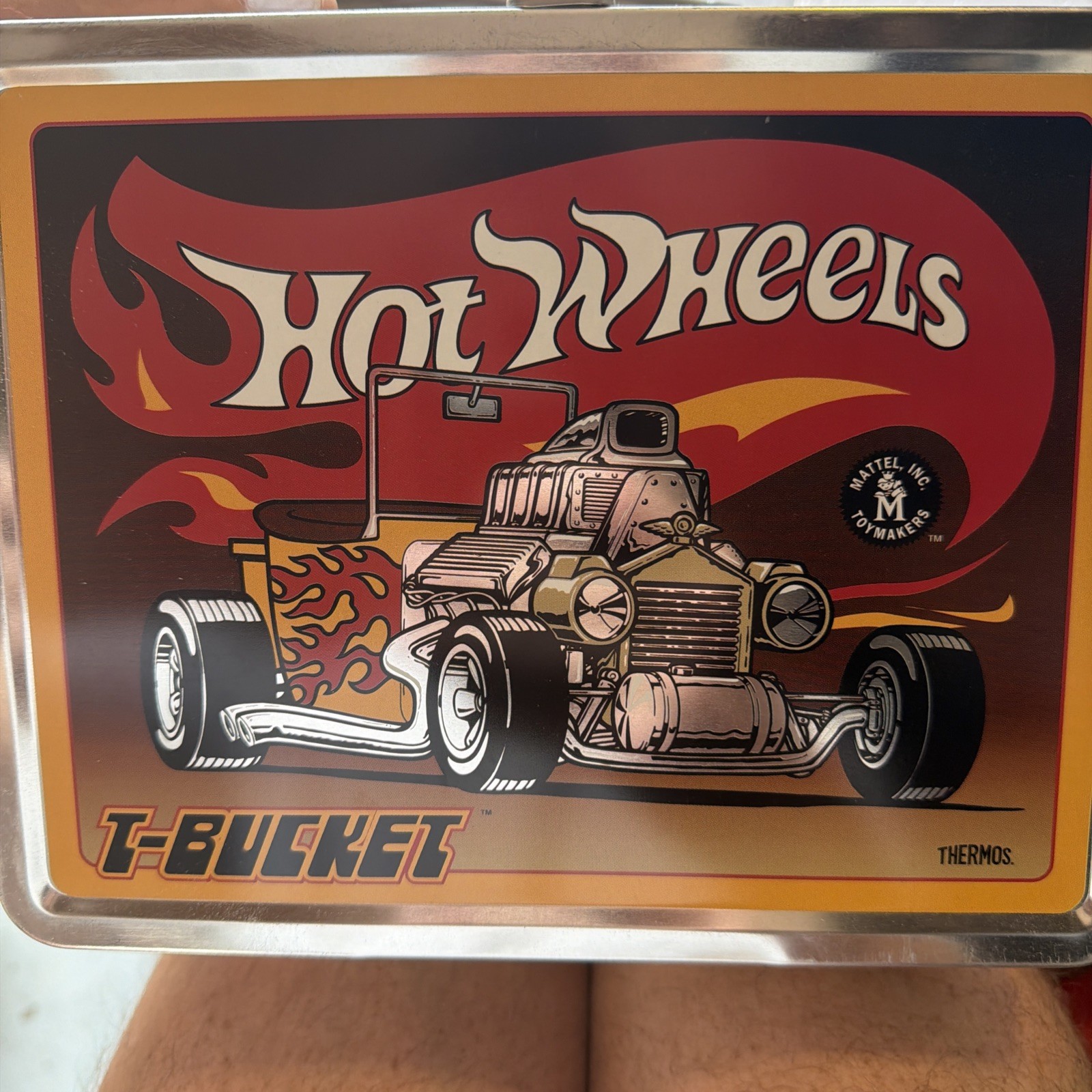 Hot Wheels Thermo 1998 Mattel Lunch Box