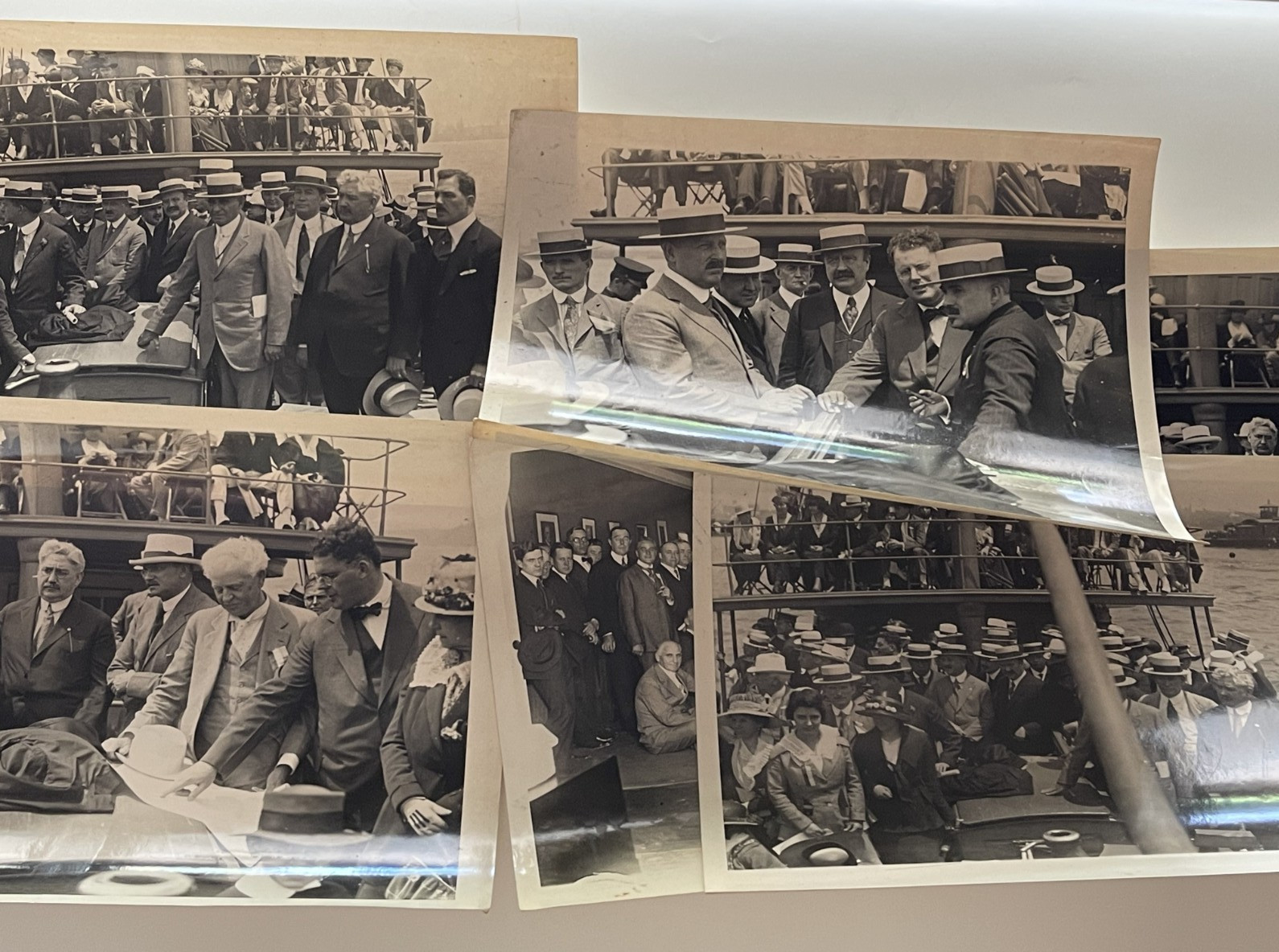 WWI WILLIAM RANDOLPH HEARST MEMBERS CONGRESS ON BOAT NEW YORK WHITEHALL CLUB