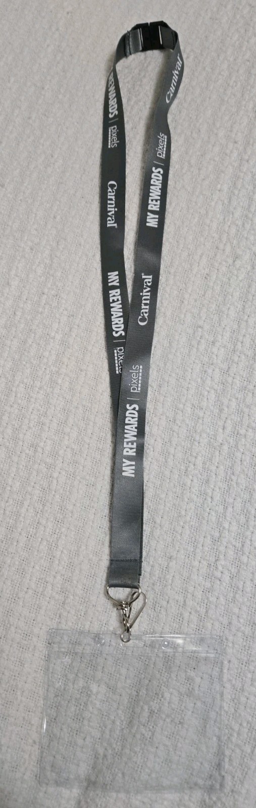 Carnival My Rewards Pixels Lanyard With Clear Protector 