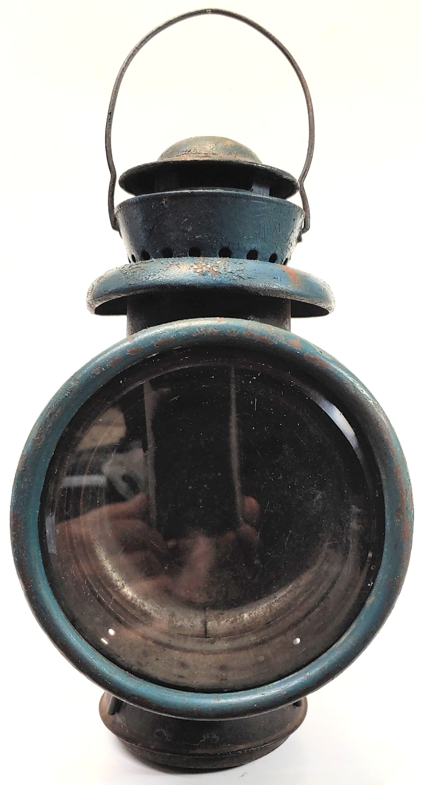 Antique C.T. Ham Diamond 8 Kerosene Driving Lamp Lantern Carriage Buggy Auto USA