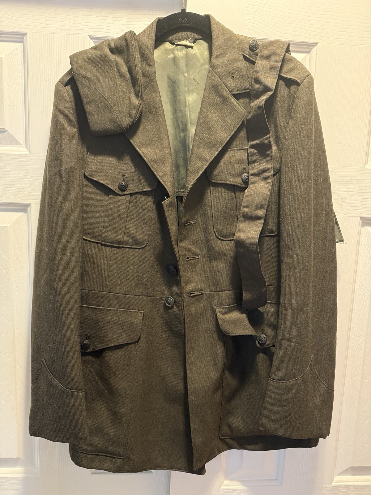 RARE ORIGINAL USMC 1970 OFFICER DRESS JACKET~HAT~BELT~ VET BRING BACK- 38R