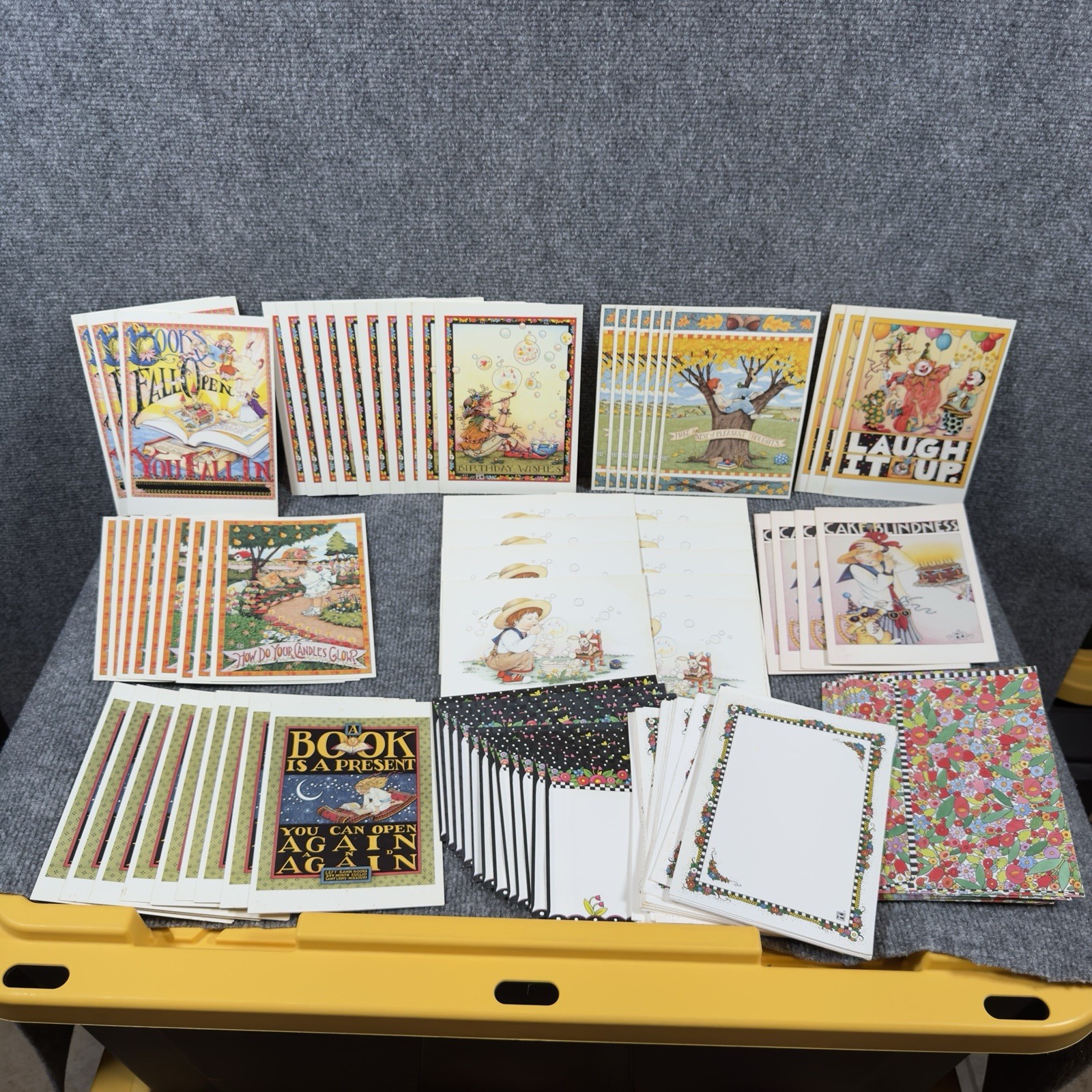 Vintage 1980s Mary Engelbreit Greeting Card Lot Collection 54 Cards 67 Envelopes