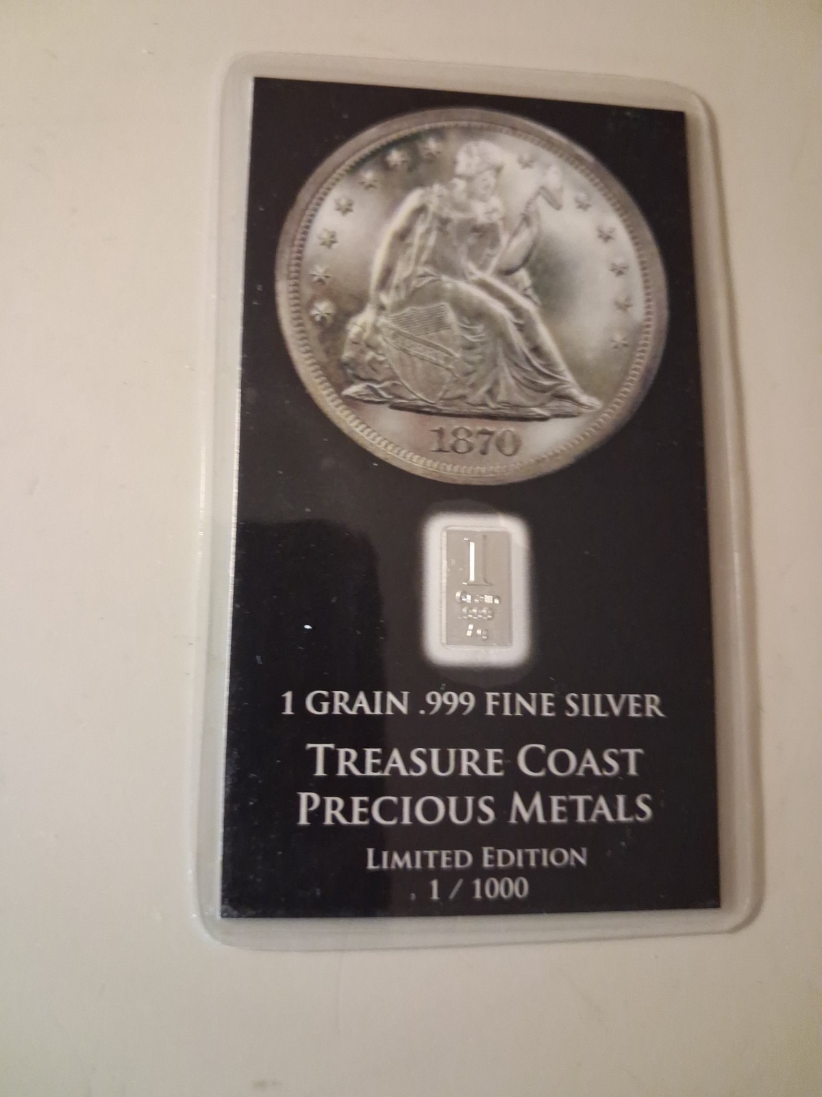SLING'S 🪙 RARE 1825 Promissory Note Plus 1Grain SILVER Bar