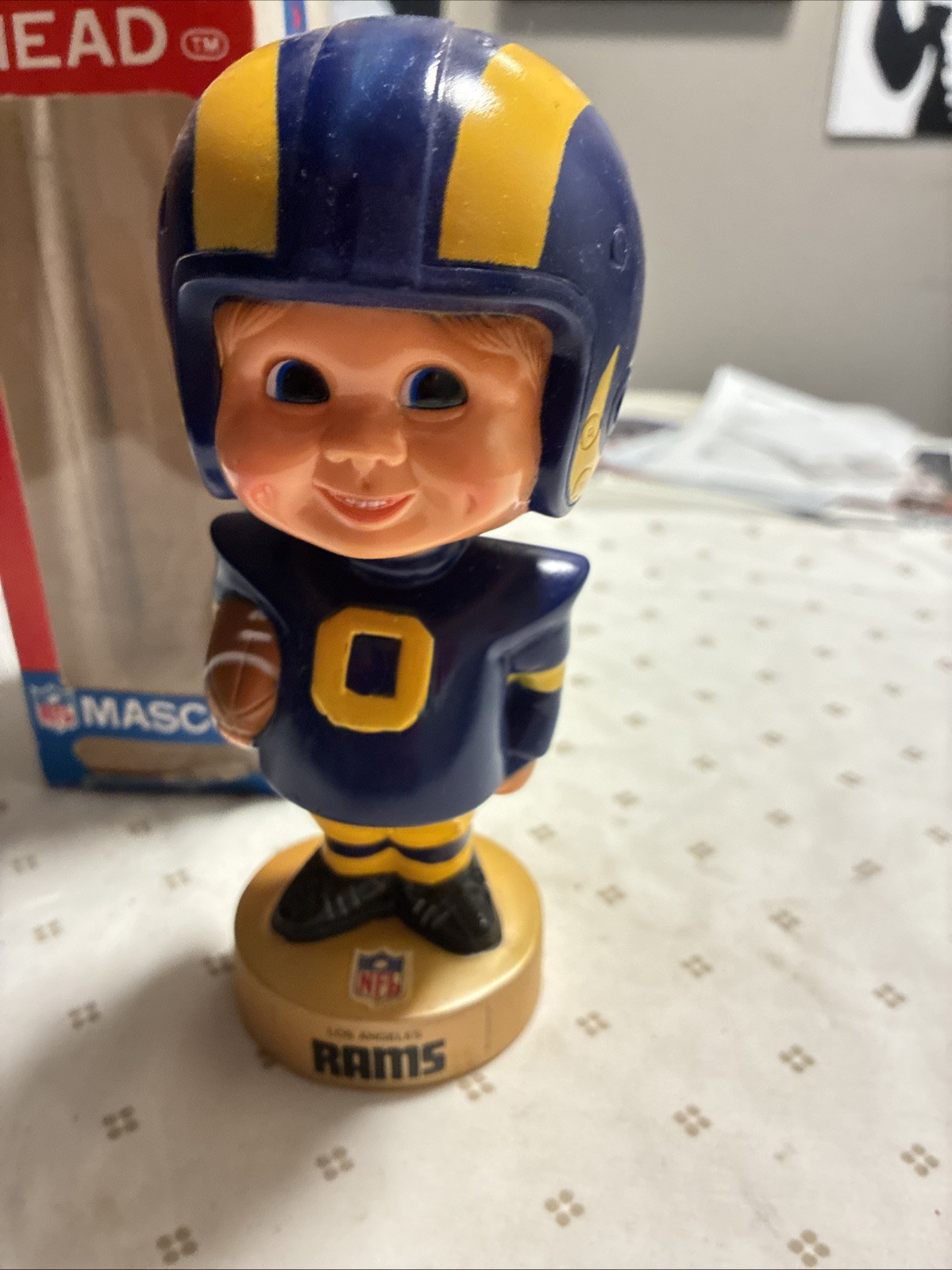 1975 Los Angeles Rams Bobblehead Sports Figure IN ORIGINAL BOX ~ NFL Properties