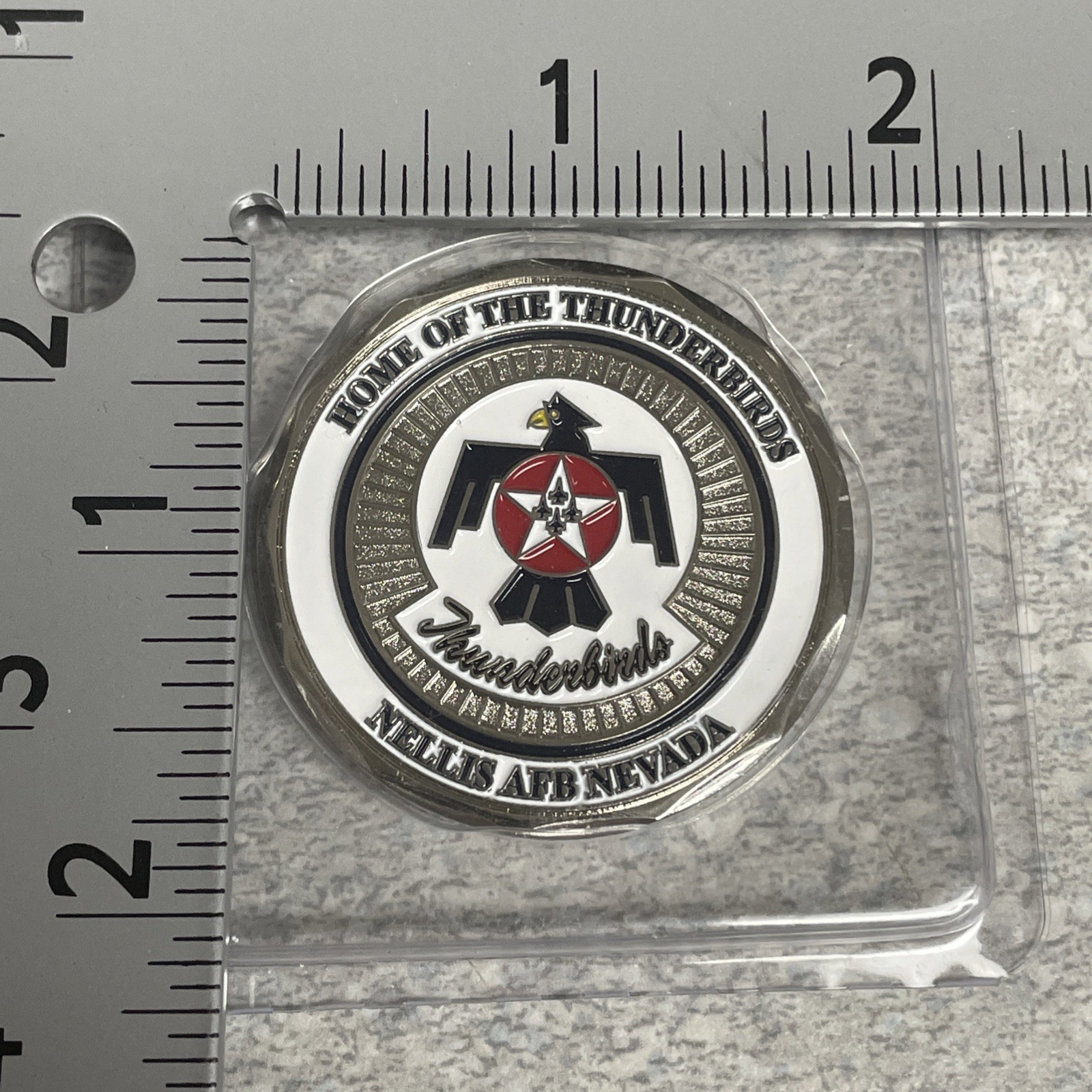Coin - US Air Force Thunderbirds Home - Nellis AFB Nevada - New In Case 