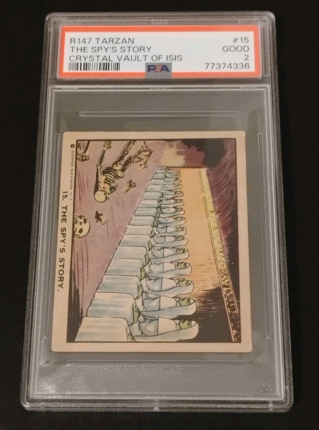 R147 Tarzan Crystal Vault Of Isis #15 The Spys Story PSA 2 1936 Schutter Johnson