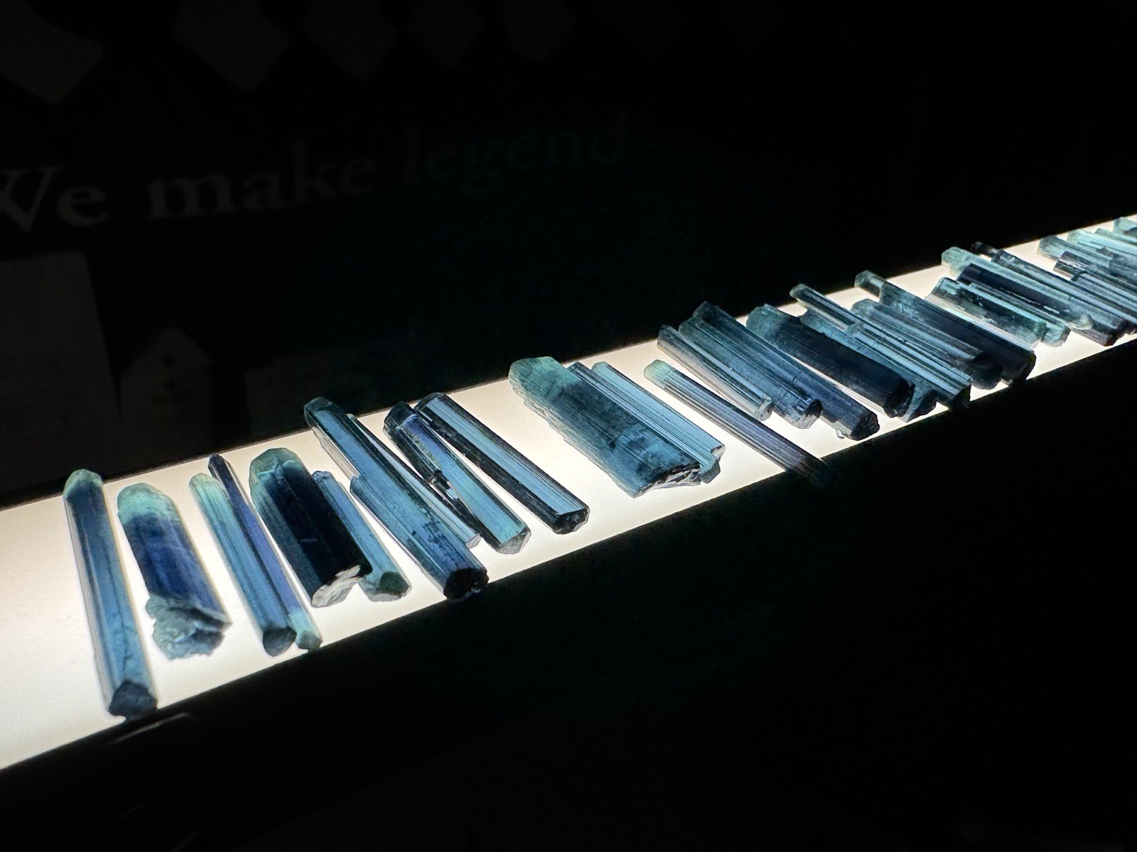 Amazing 178 CT 54 Piece Deep Blue Facet Quality Tourmaline Crystals Lot