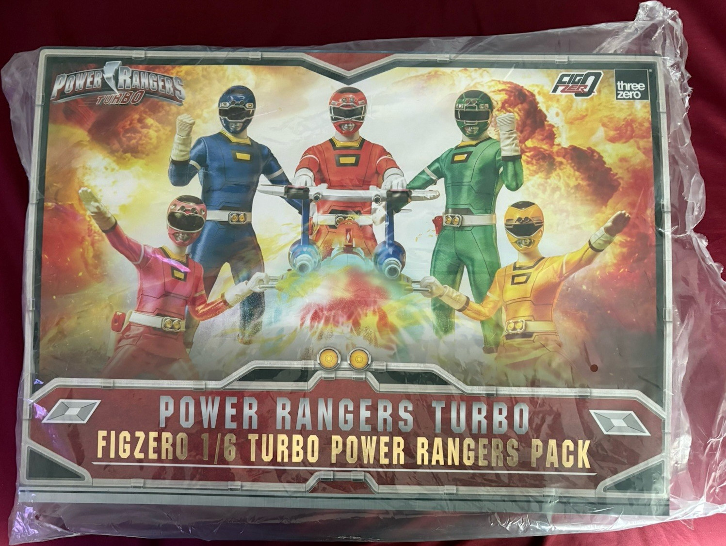 Threezero FigZero 1/6 Power Rangers Turbo Rangers Pack Complete w/ Box