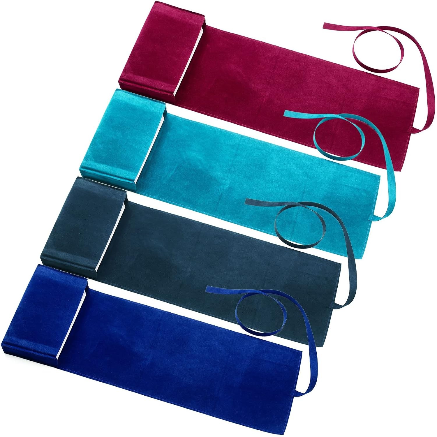 Zhengmy 4 Pieces Tarot Card Holder Bags Pouch Tarot Wrap Storage Holder Spread