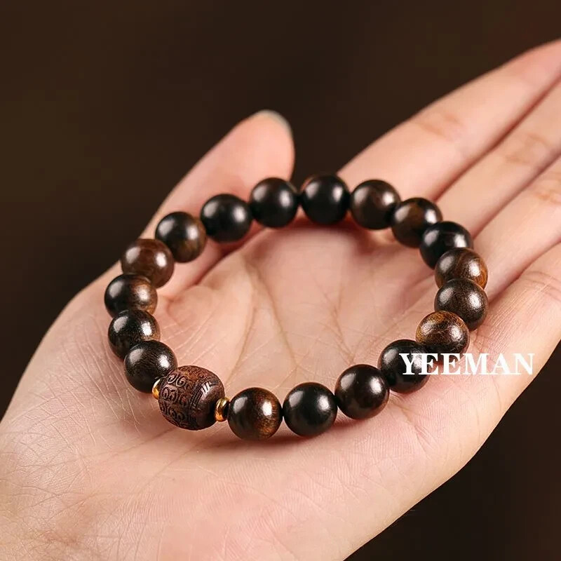 Grade A Natural Wood Prayer Beads Men Woman Couple Bracelet Fashion Jewelry