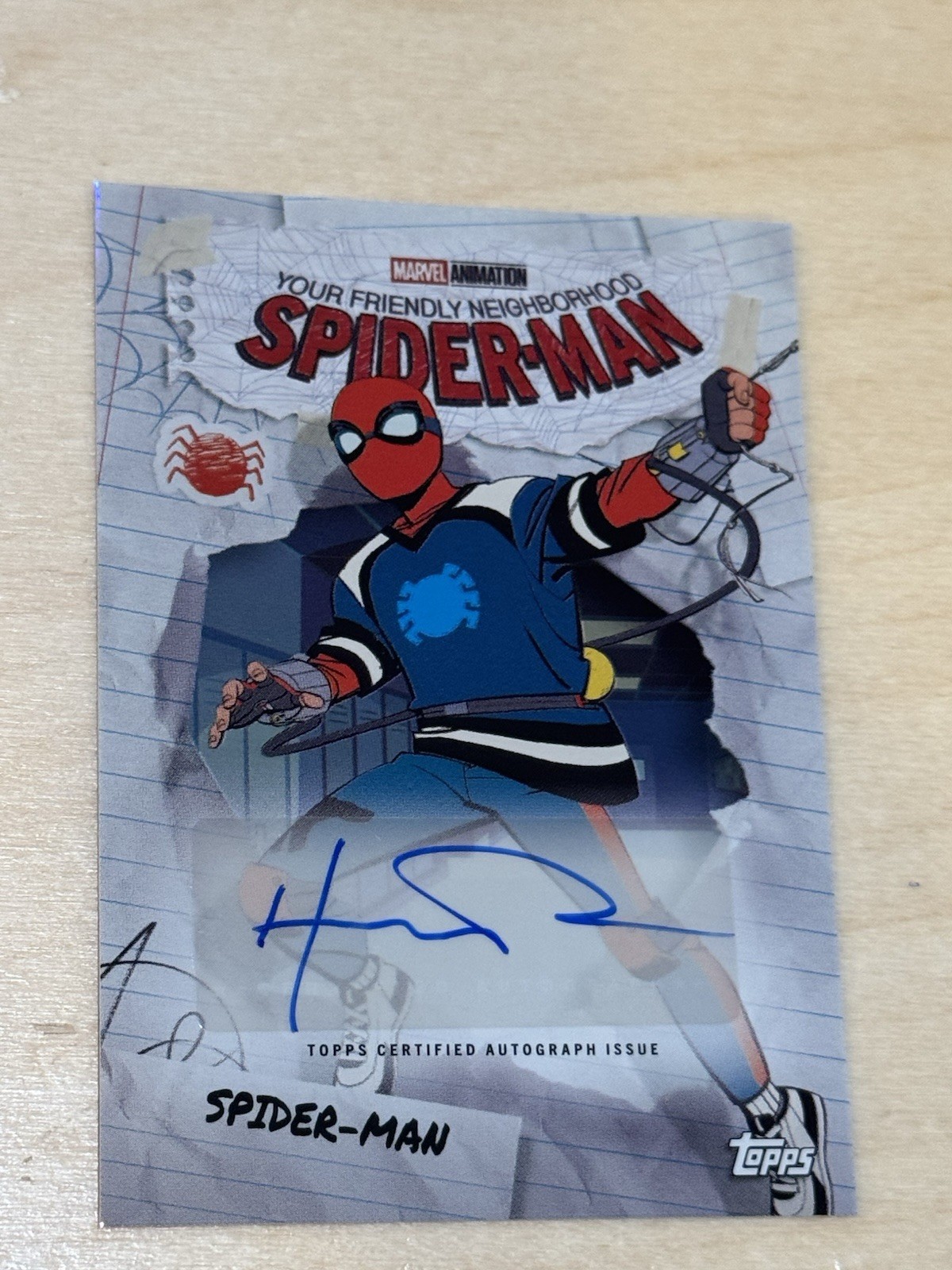 Topps 2026 Marvel Neon Spider-Man Hard Signed Auto Hudson Thames SVA-HT