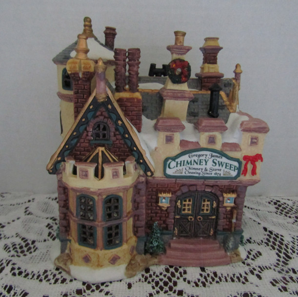 Vtg. Lemax Caddington Village Lighted Porcelain 