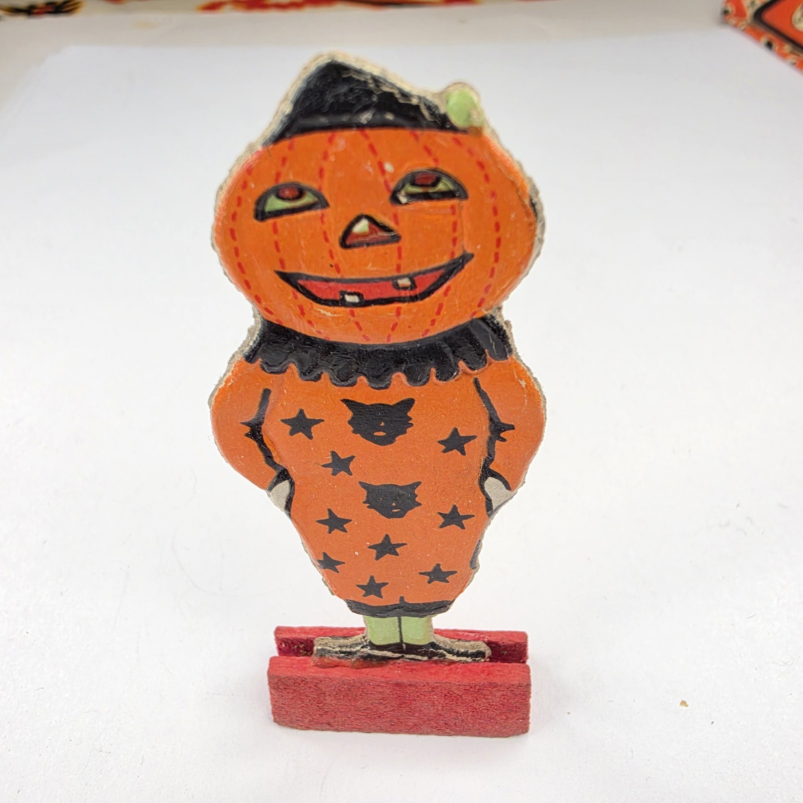 Antique German Halloween Skittle Game Jack  O\' Lantern