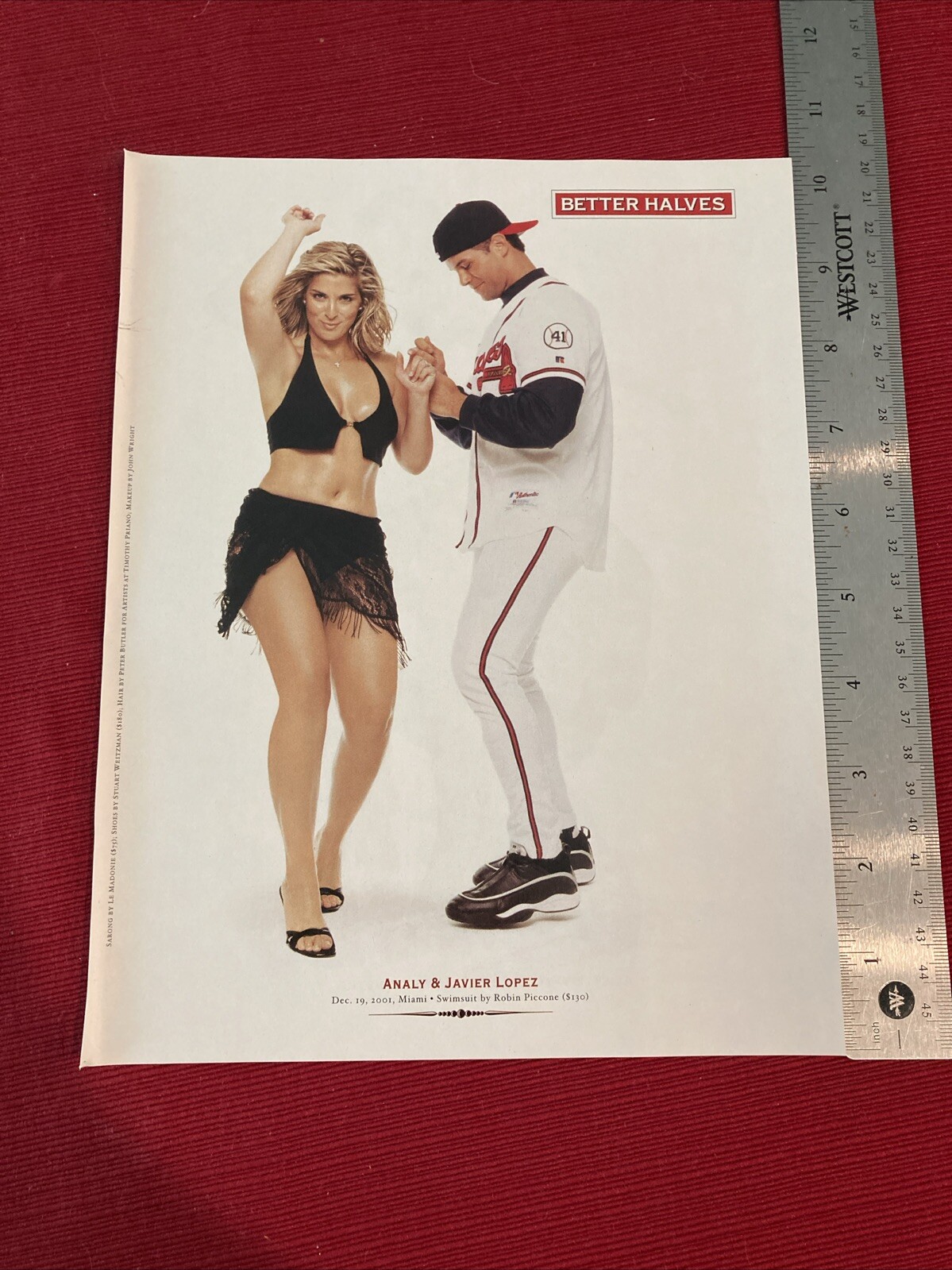 Analy & Javier Lopez Swimsuit 2002 Print Pinup