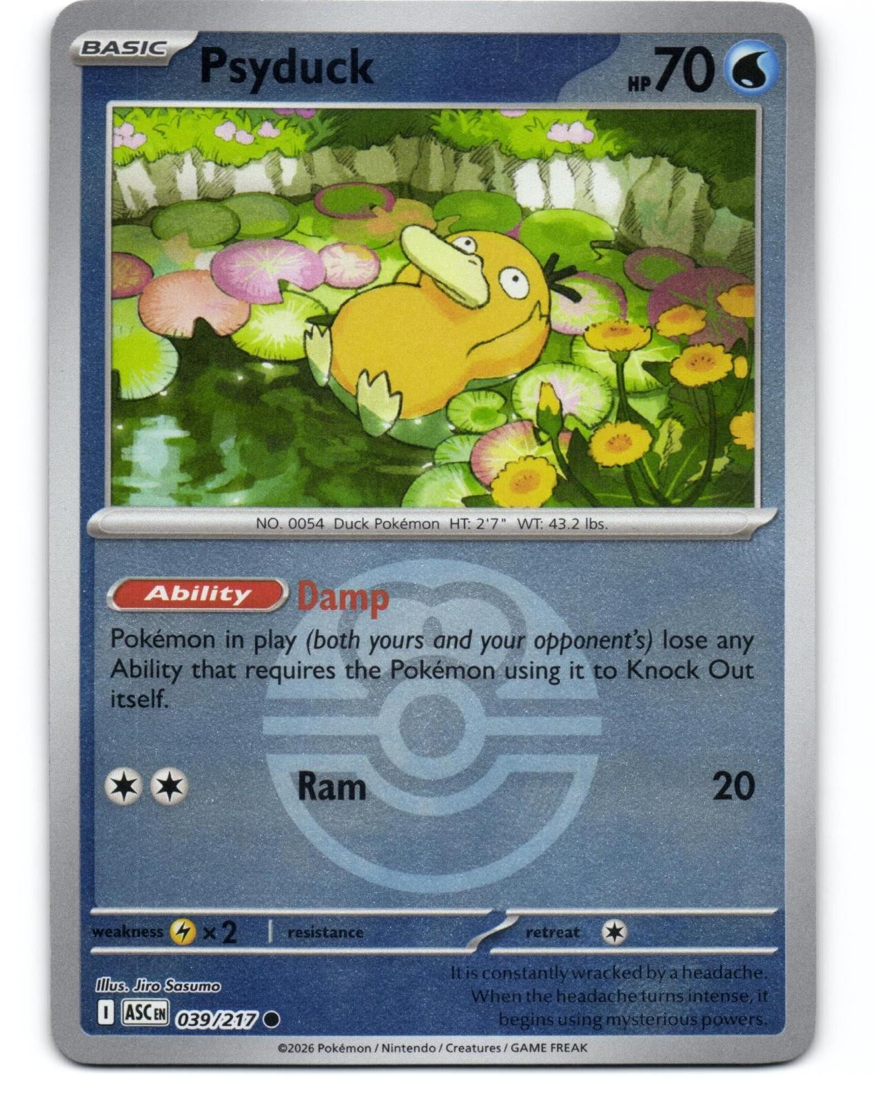 Psyduck (Love Ball) 039/217 Common Ascended Heroes Pokemon Reverse Holo NM