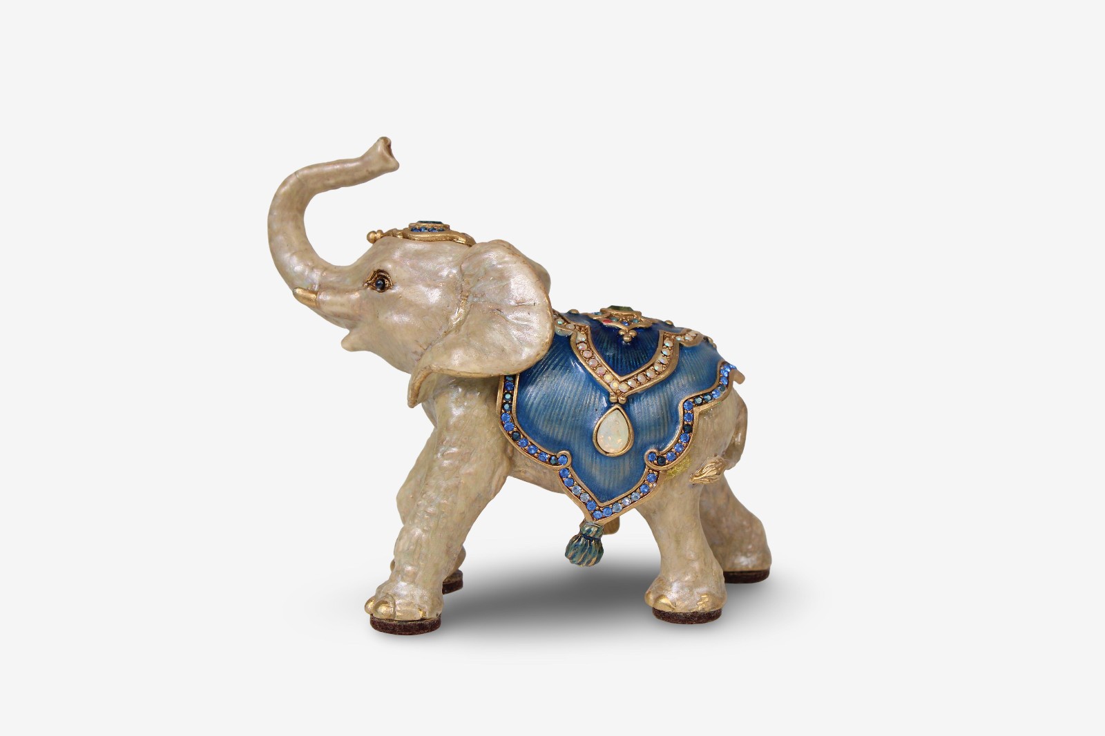 Jay Strongwater Swarovski Jeweled Figurine Small Elephant