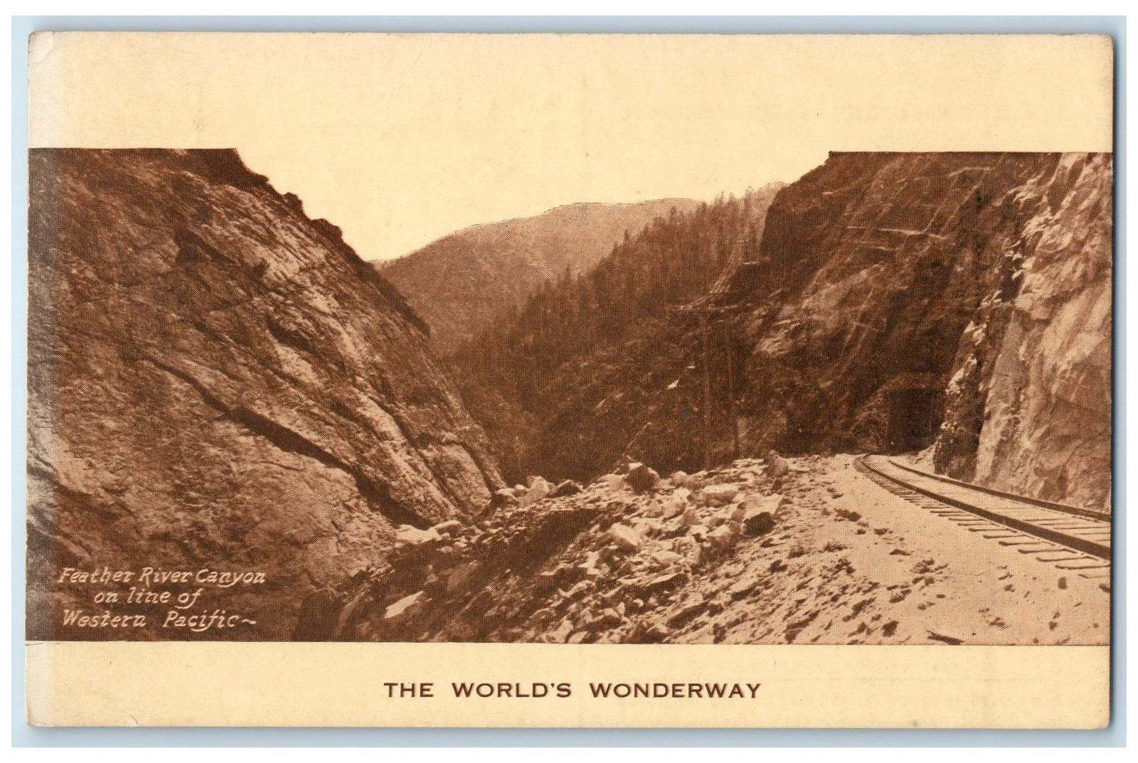 c1940\'s Feather River Canyon Panama-Pacific San Francisco California CA Postcard