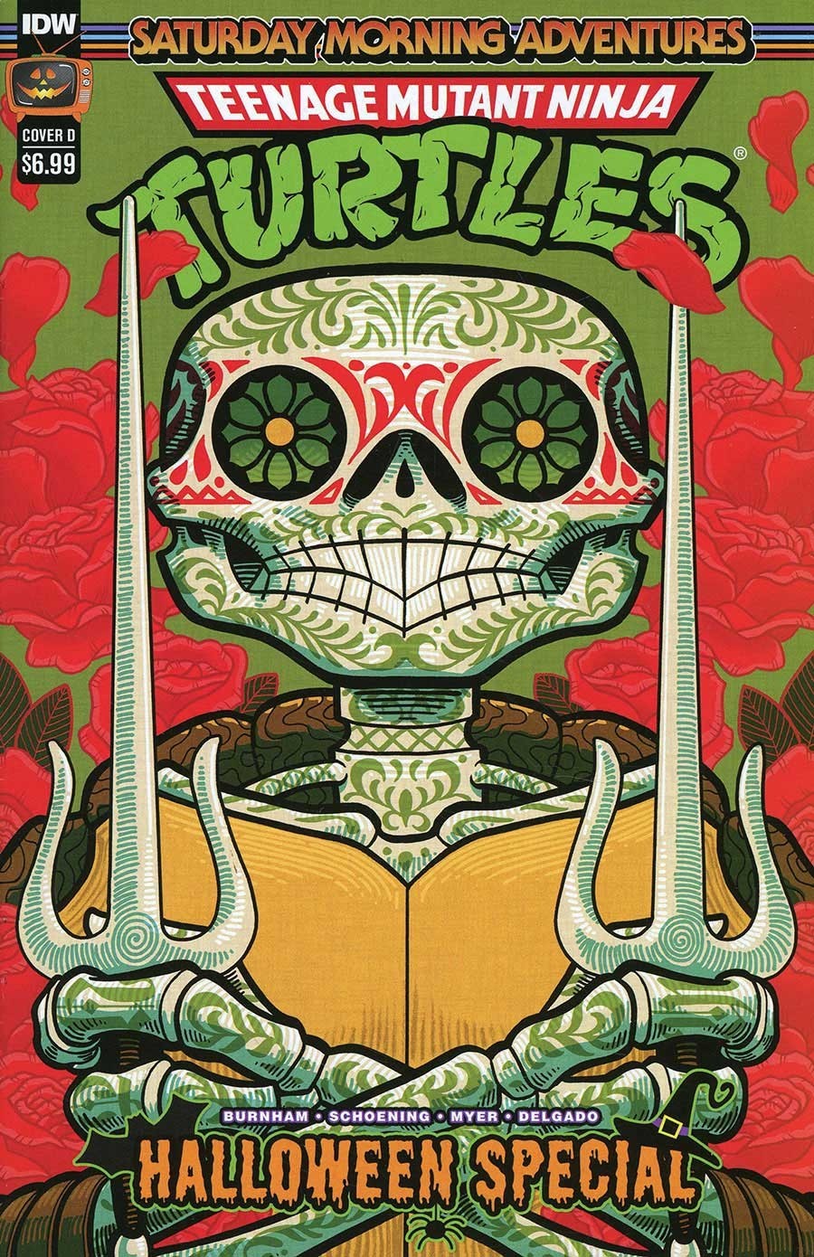 🟢🔥 TMNT SATURDAY MORNING ADVENTURES HALLOWEEN SPECIAL #1 GONZO VARIANT D 2023