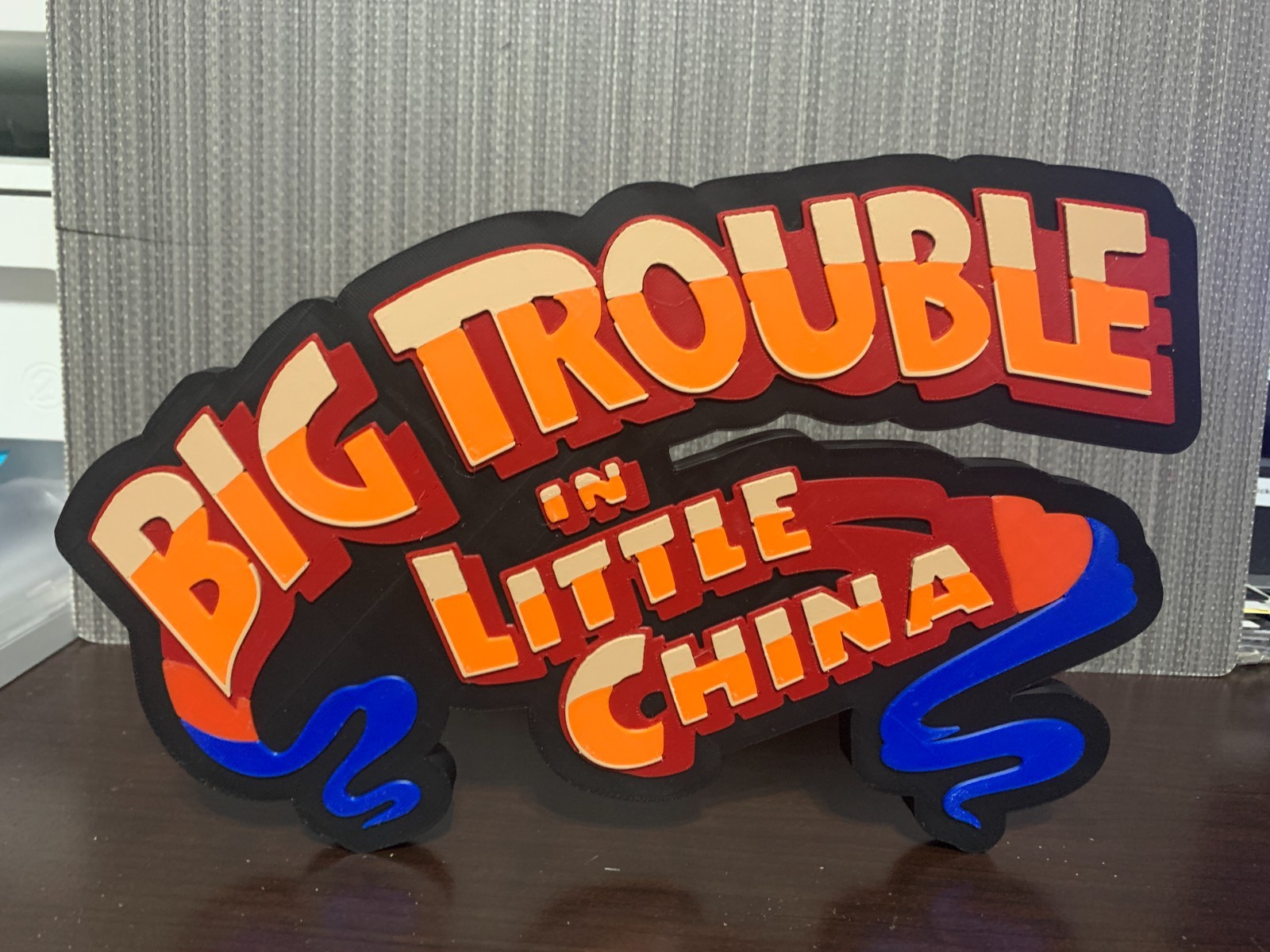 Big Trouble In Little China Tabletop  Sign  Shelf Art