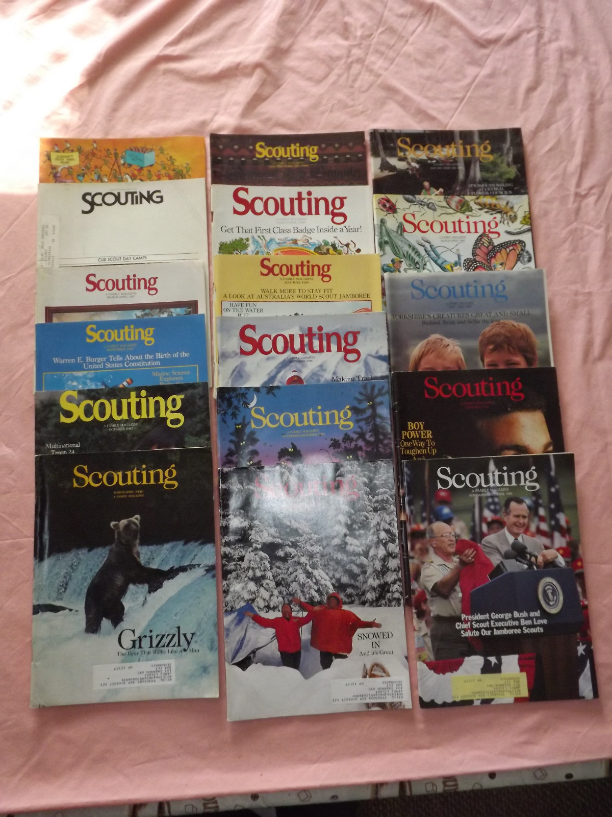 VINTAGE BSA BOY SCOUTS OF AMERICA 17 1970-90S  SCOUTING MAGAZINES