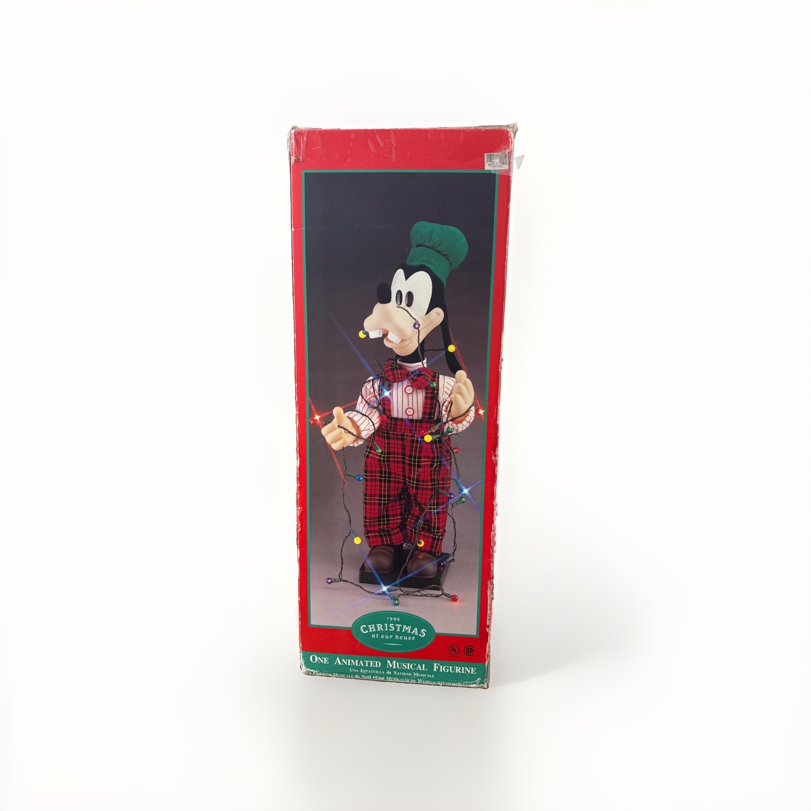 Disney Christmas Goofy 30” Animated Musical Motionette 1995 Lights & Sound Works