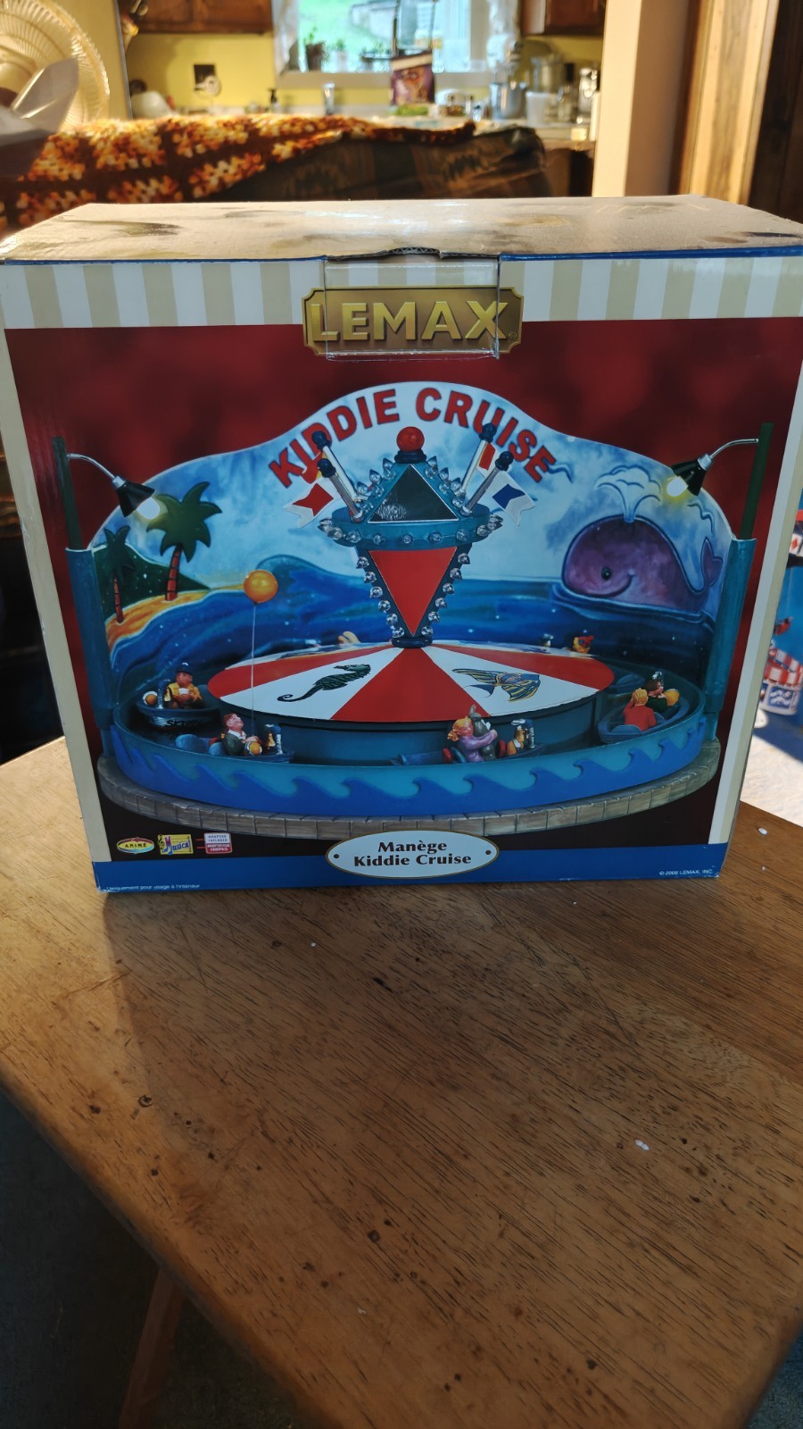 Lemax Kiddie Cruise Ride Vintage 2000 Animated Lighted Carnival Ride