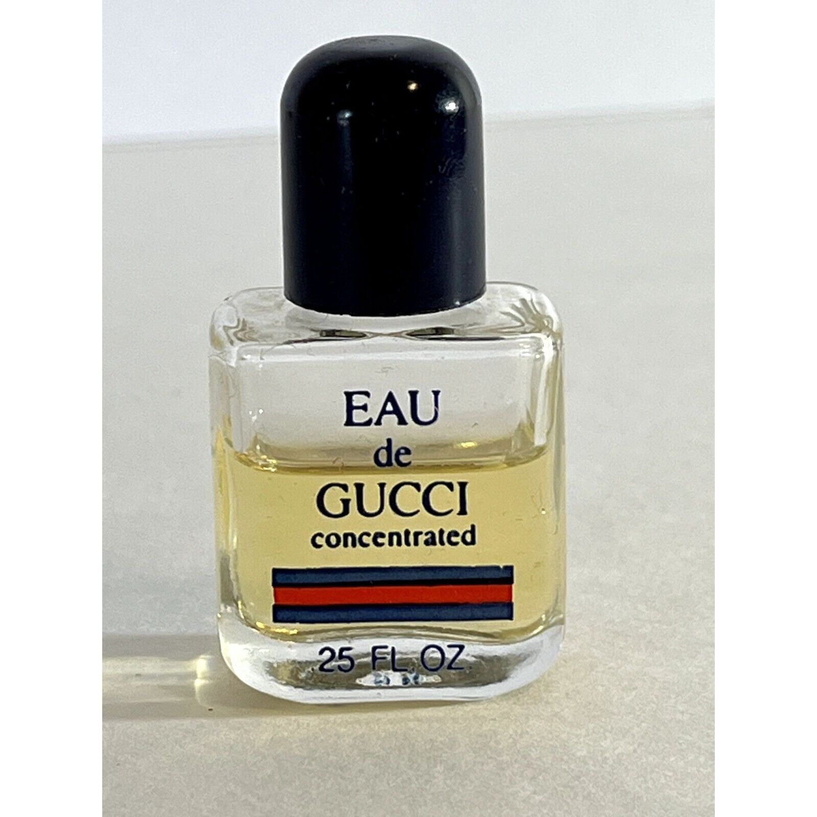 Vintage Eau De Gucci Concentrated Miniature Mini Cologne Splash READ DESCRIPTION