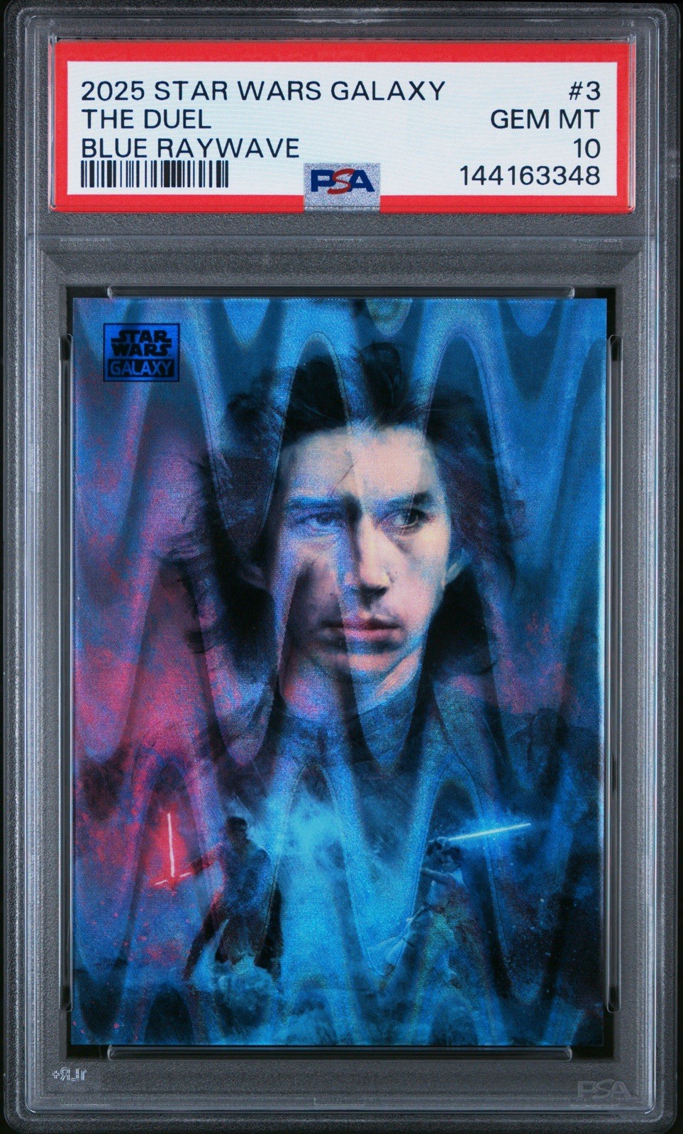 2025 Topps Star Wars Galaxy The Duel Blue Raywave PSA 10 POP 1