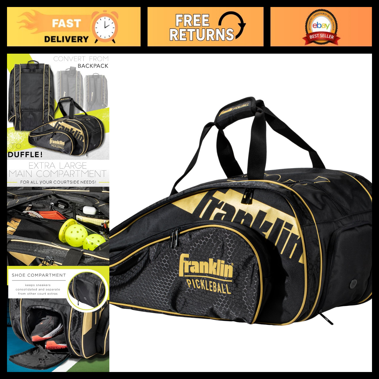 Franklin Sports Pro Series Paddle Bag