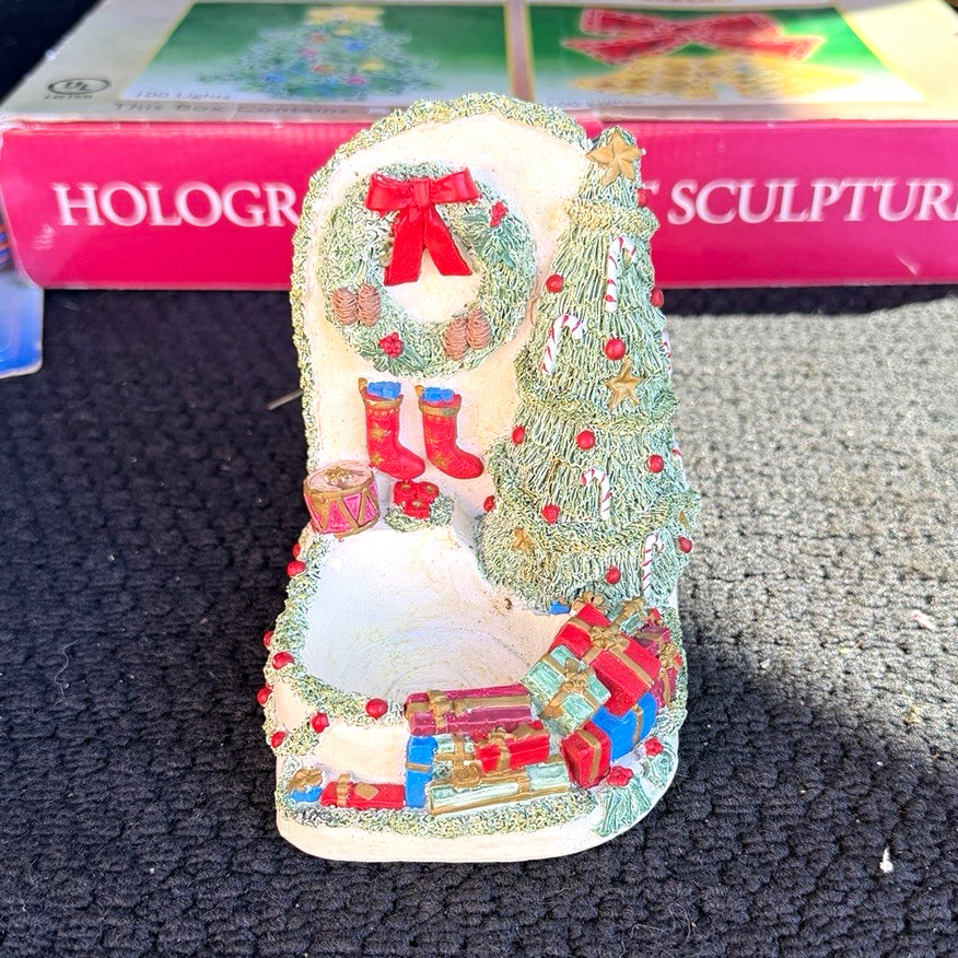 Vintage 1997 Maggie’s Collection “Cozy Christmas” Tealight Holder – #6450