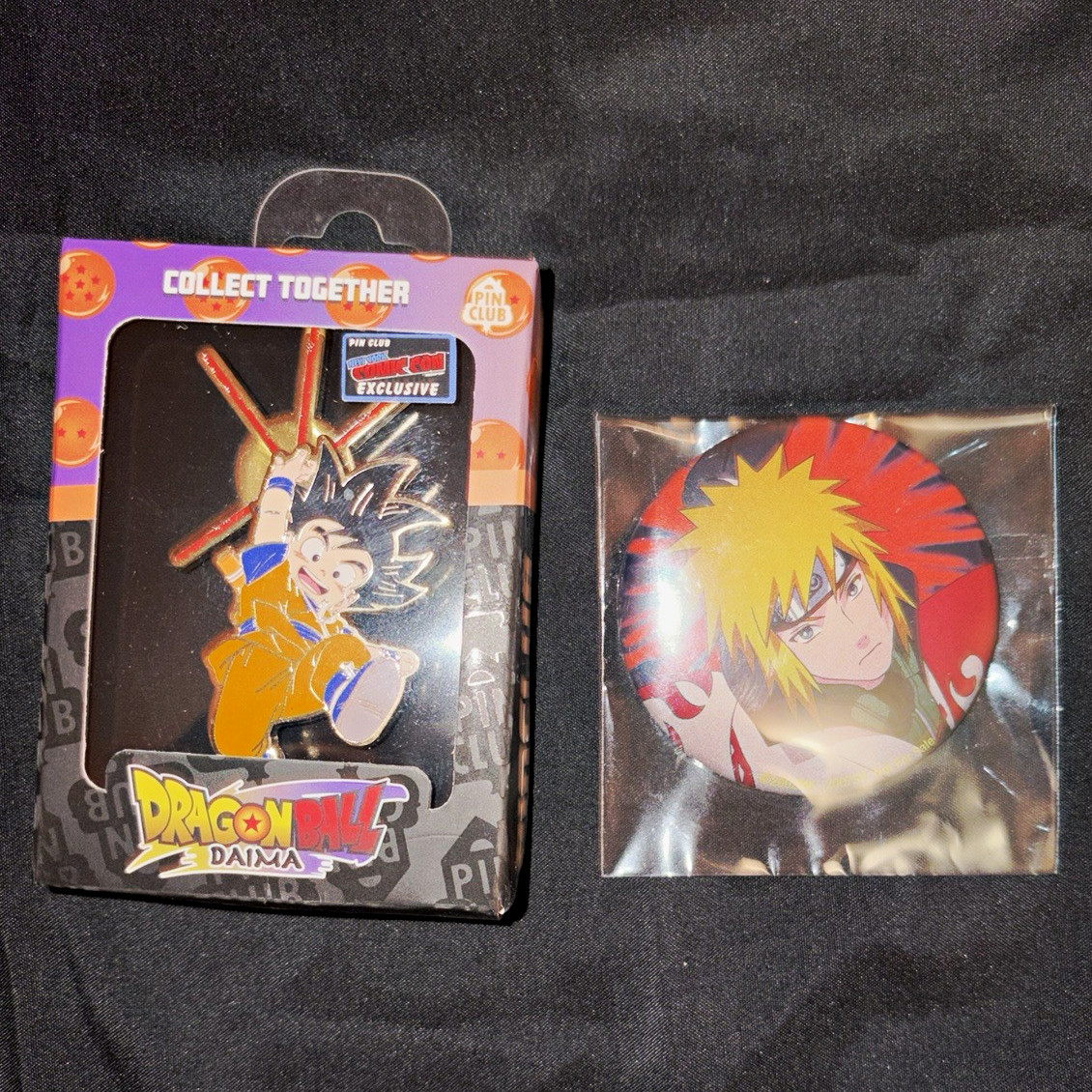 Comic Con Exclusive Dragon Ball Daima Goku Pin Spinner And Pin