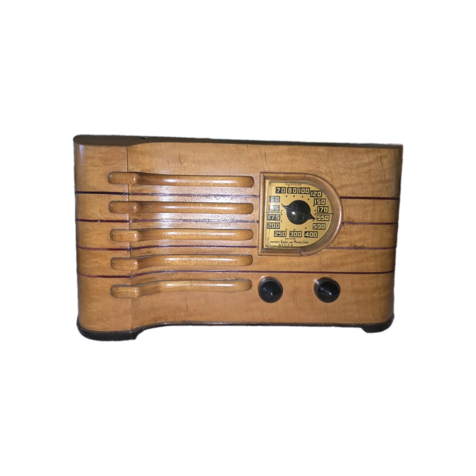 VINTAGE Emerson CH-256 Stradivarius 1939 MAPLE TABLE TOP RADIO