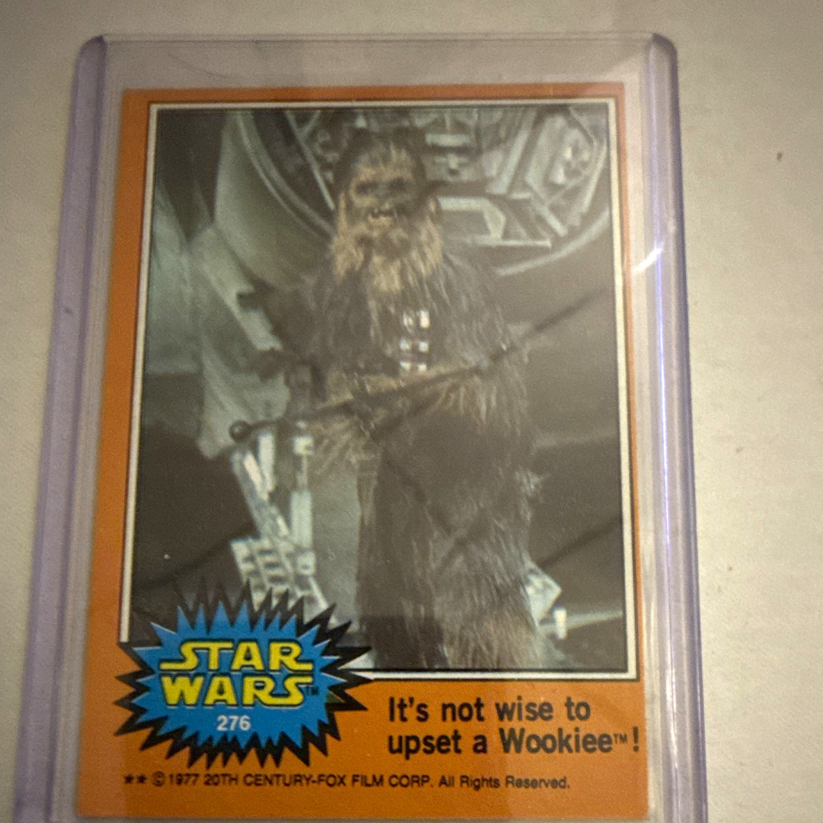 Topps 1977 Star Wars Series 5 Orange #276 Chewbacca \