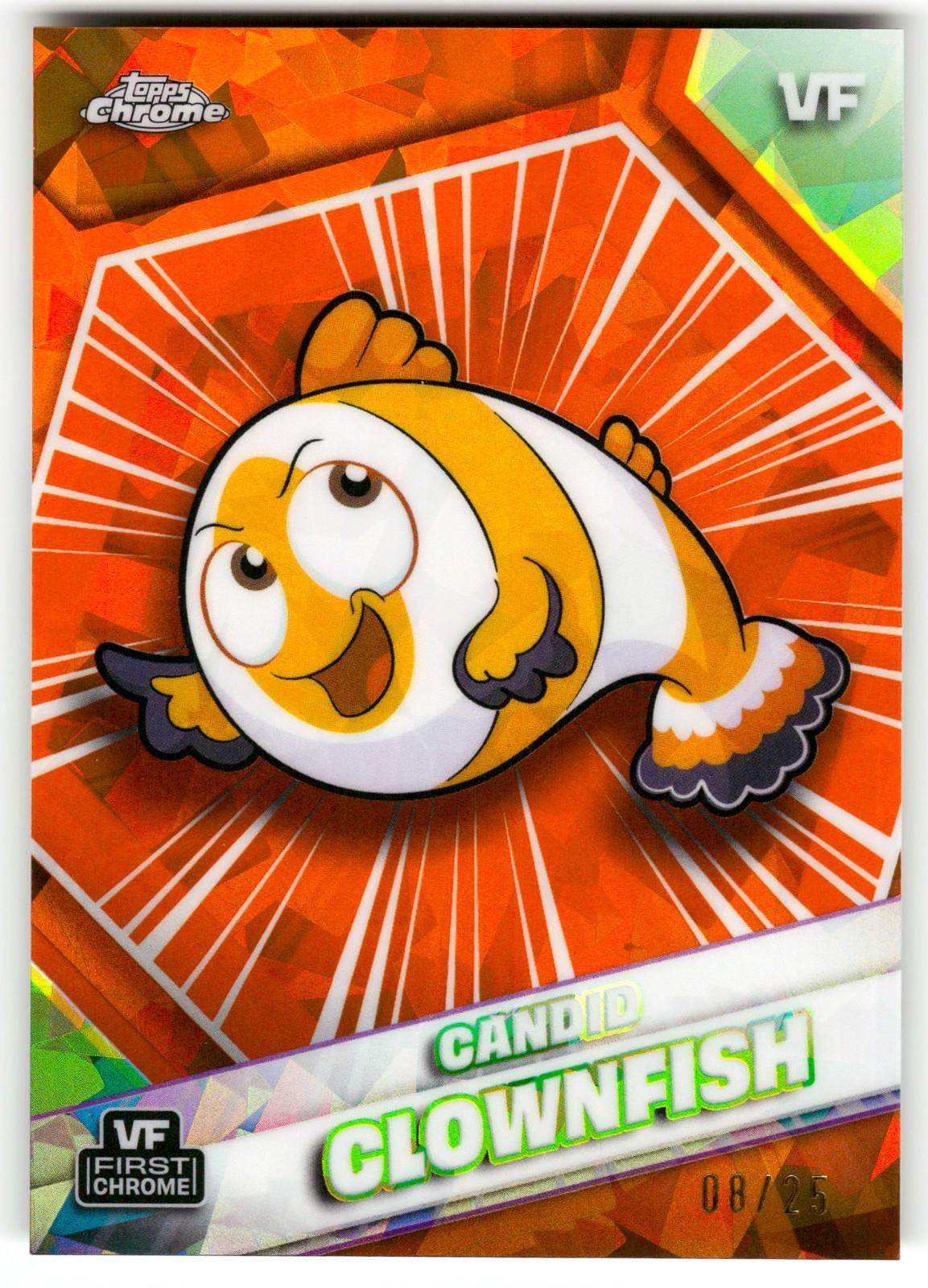 Candid Clownfish Orange Sapphire #8/25 2026 Topps Chrome Sapphire VeeFriends