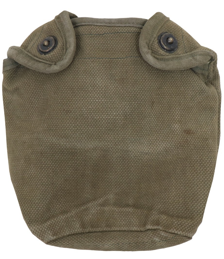 Authentic Danish M45 OD Green Canvas Canteen Pouch Cover British Army P44 Style