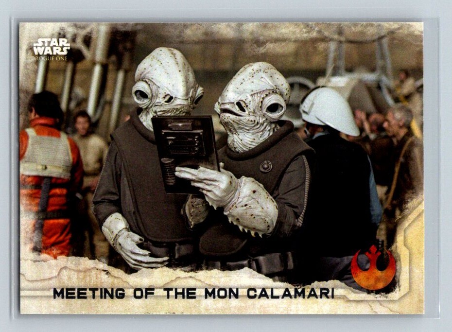 2016 Topps Star Wars Rogue One Series 1 #64 Meeting of the Mon Calamari