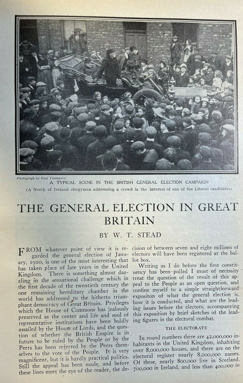 1910 General Election in Great Britain Winston Churchill David Lloyd-George