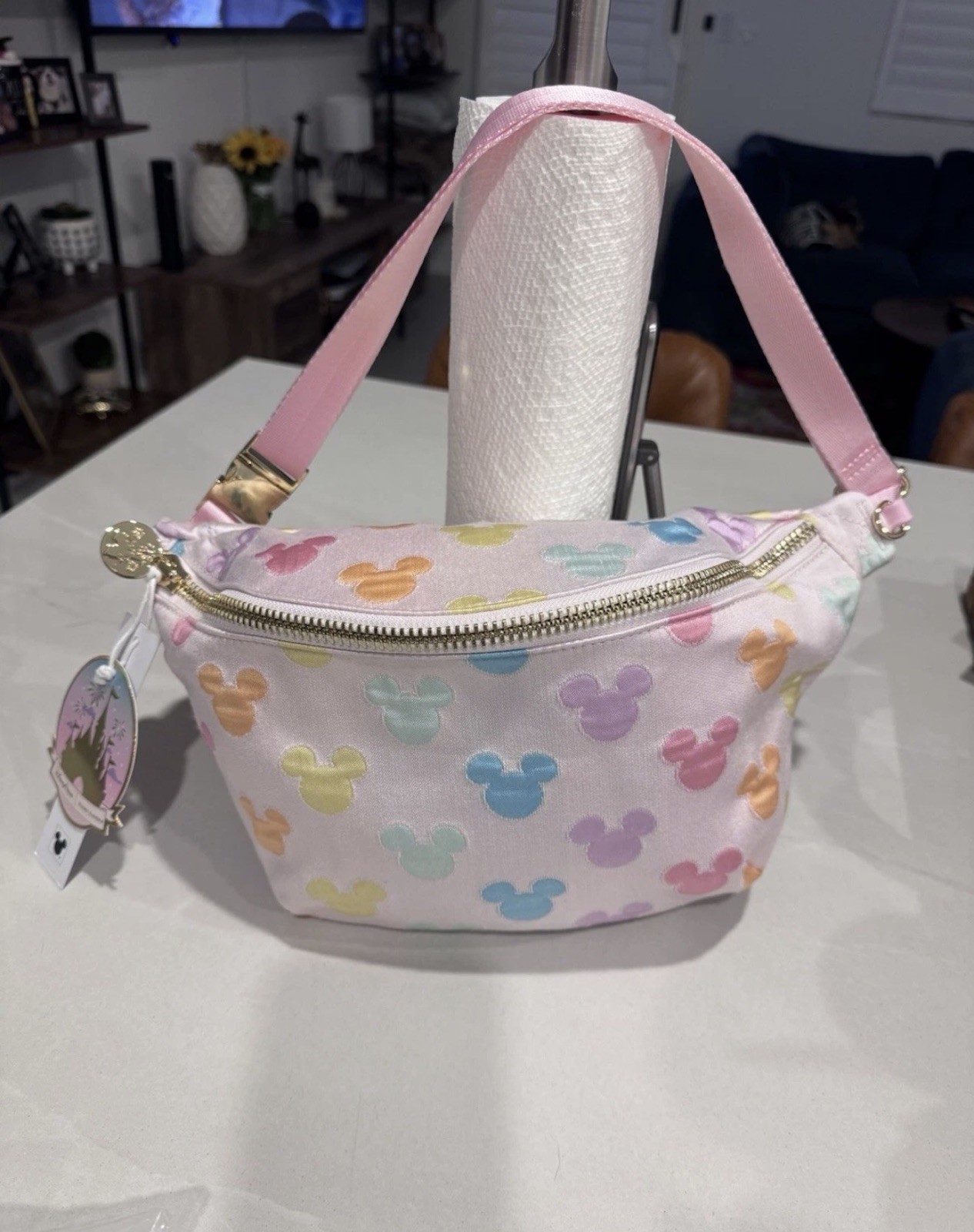 2026 Disney Stoney Clover Lane Pastel Mickey Mouse Icon Hip Fanny Pack Jumbo NWT