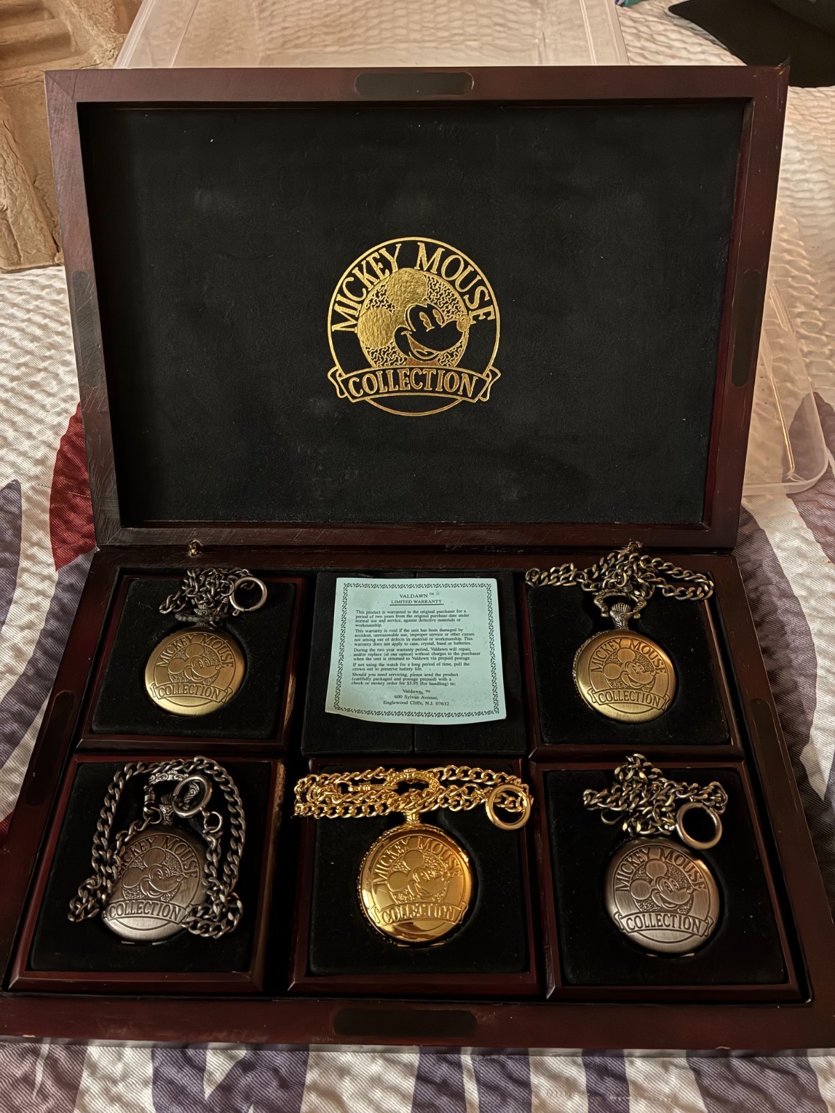 Mickey Mouse Club Collection LE Five Pocket Watch Collector Set, #? of 5000