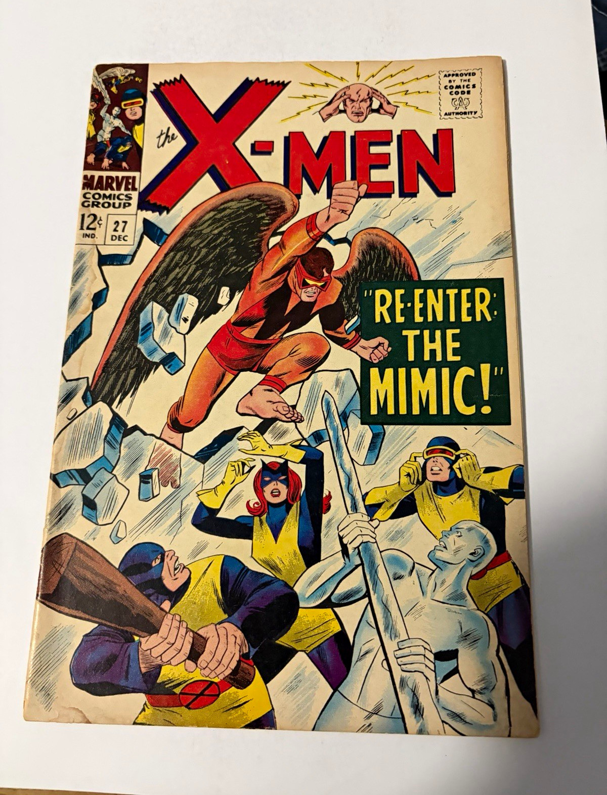 The X-Men #27 (Marvel Comics 1966) Re-Enter the Mimic Stan Lee
