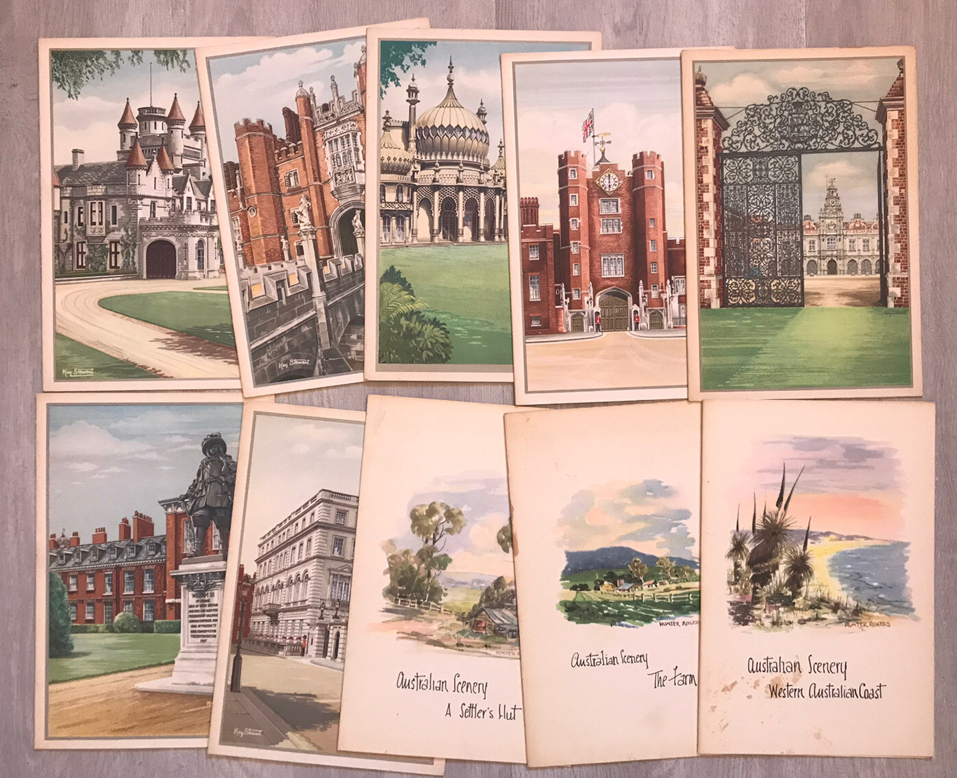 1959 Peninsular & Oriental Steam Navigation Co  Tourist Menus Lot Of 10 Vintage