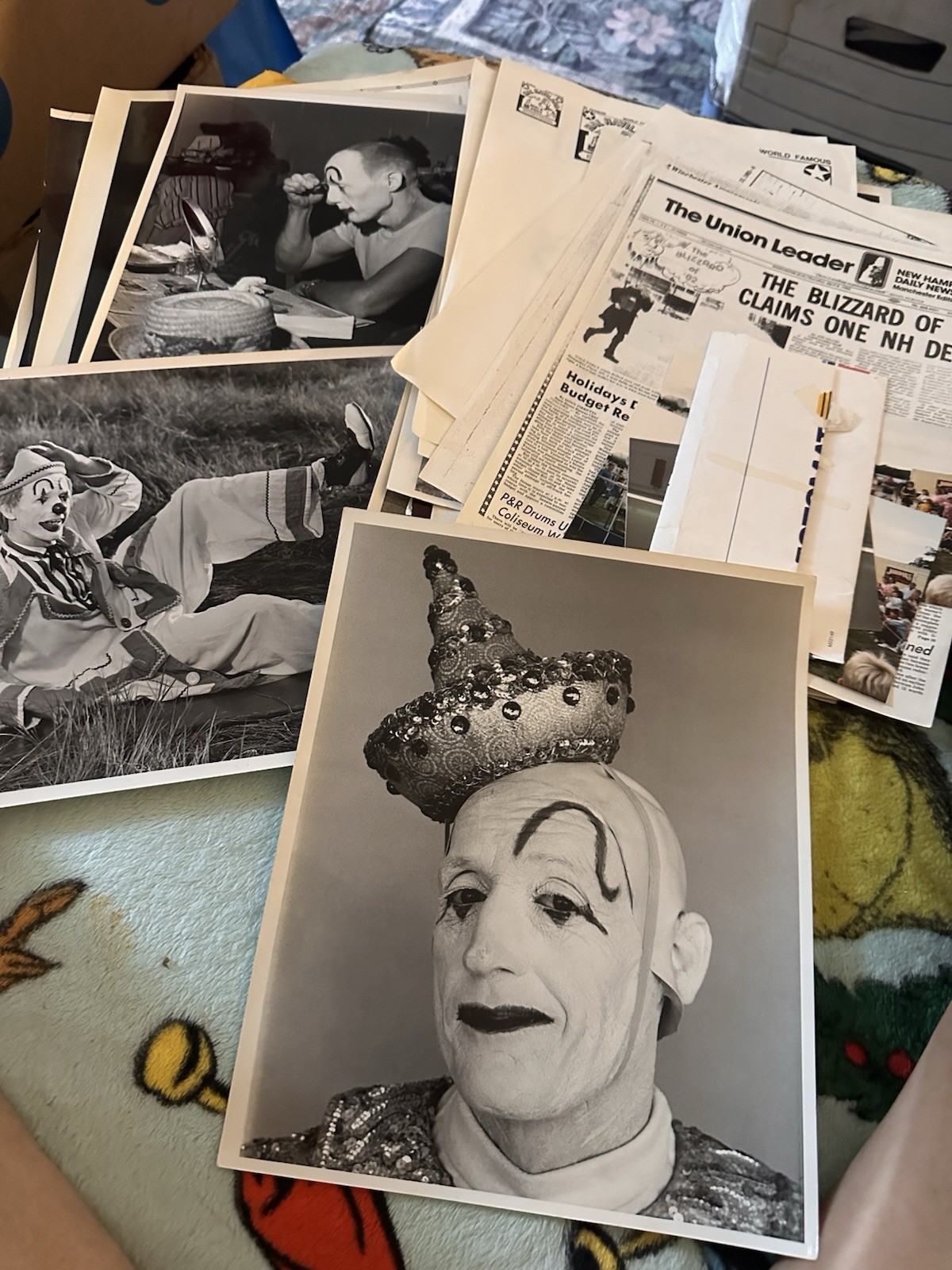 Circus Hal Haviland Clown  - Original Huge Rare Collection Photos Neg Etc