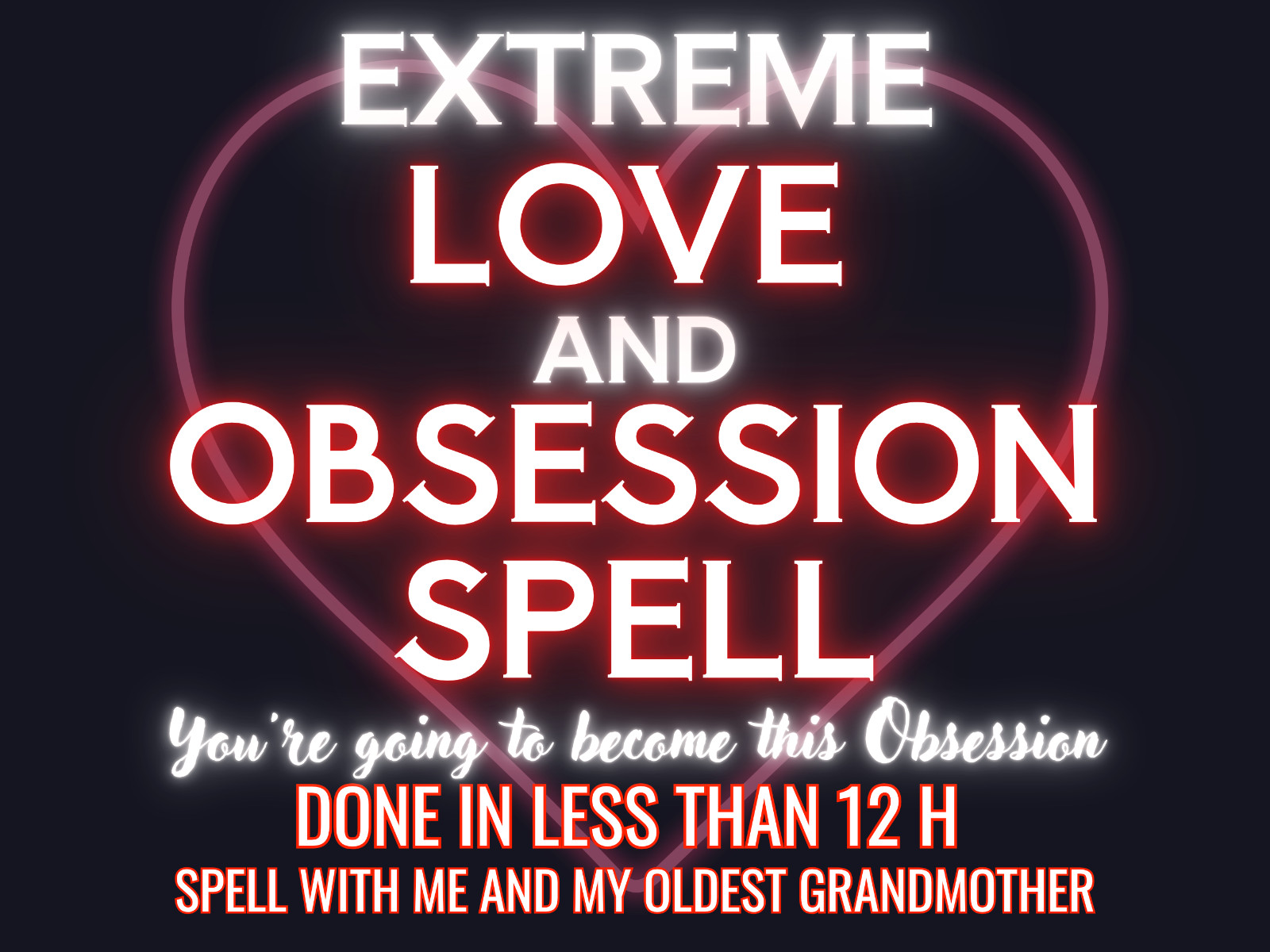 Extreme LOVE and OBSESSION Spell, Deep Devotional Love Ritual, Most Attraction